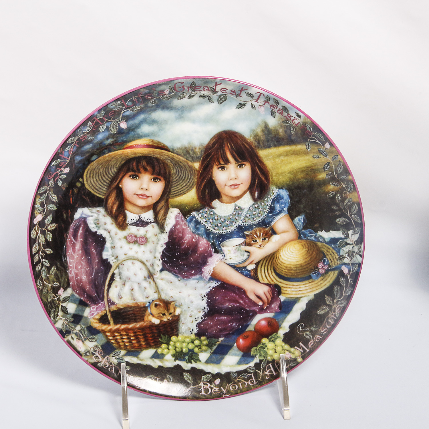 Six Collectible Plates in the "Kindred Moments" Series byChantal Poulin