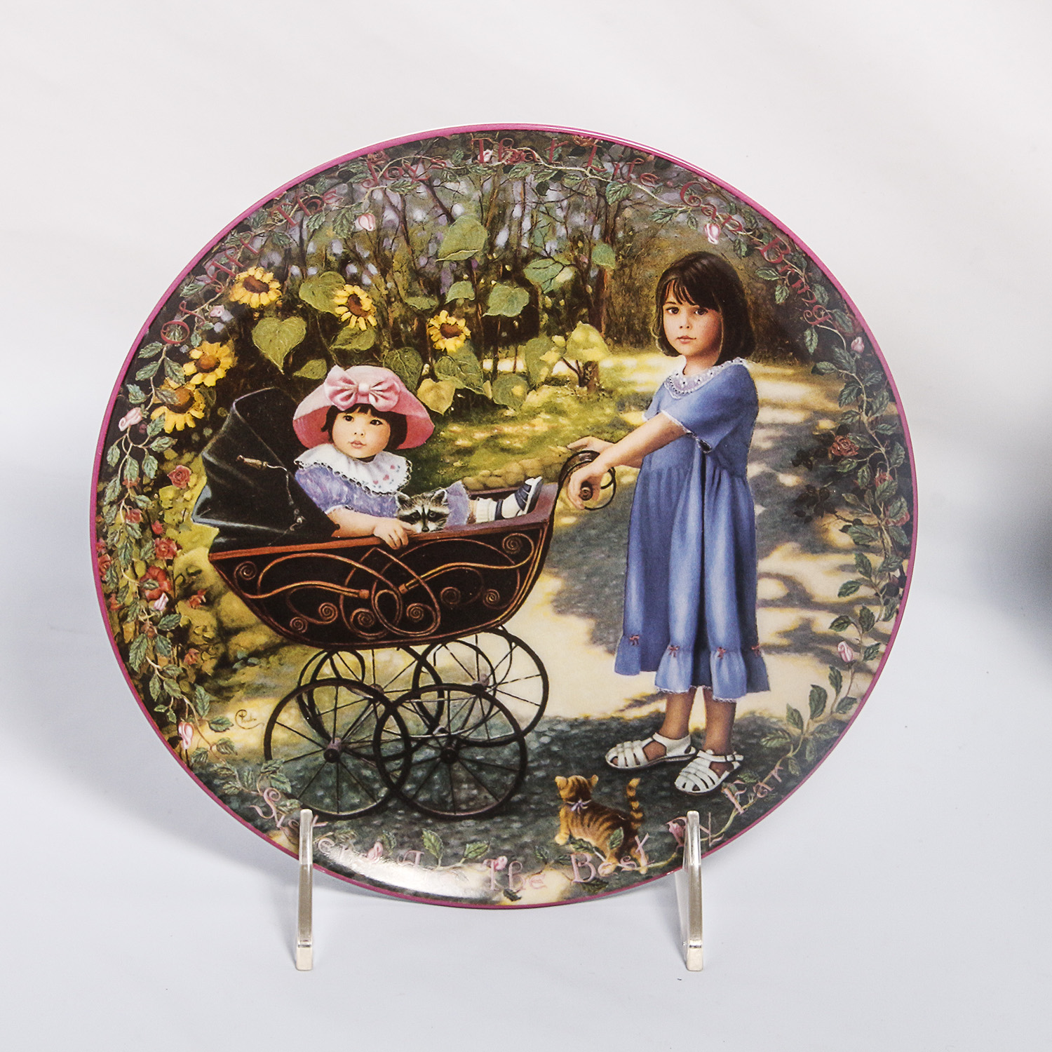 Six Collectible Plates in the "Kindred Moments" Series byChantal Poulin