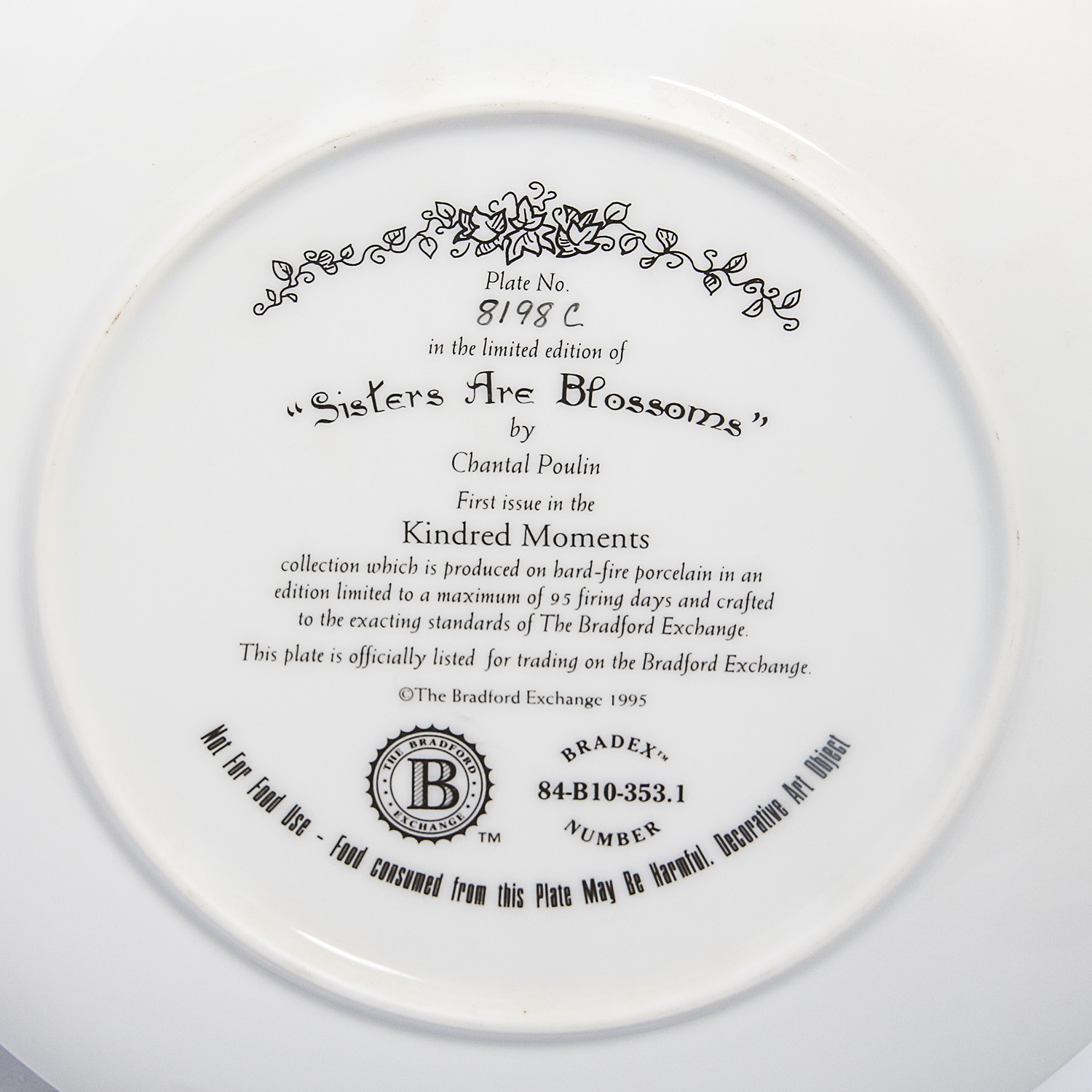 Six Collectible Plates in the "Kindred Moments" Series byChantal Poulin