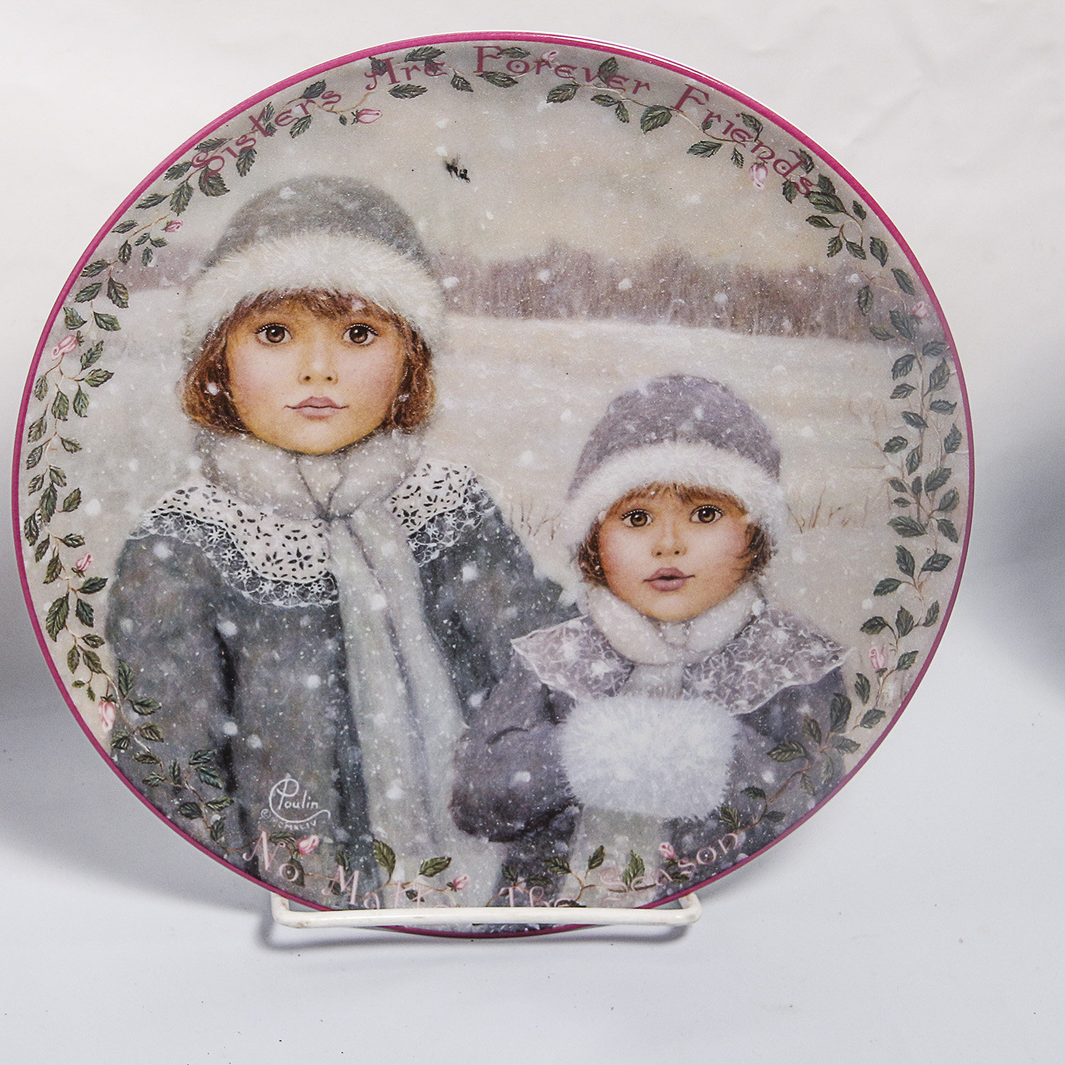 Six Collectible Plates in the "Kindred Moments" Series byChantal Poulin