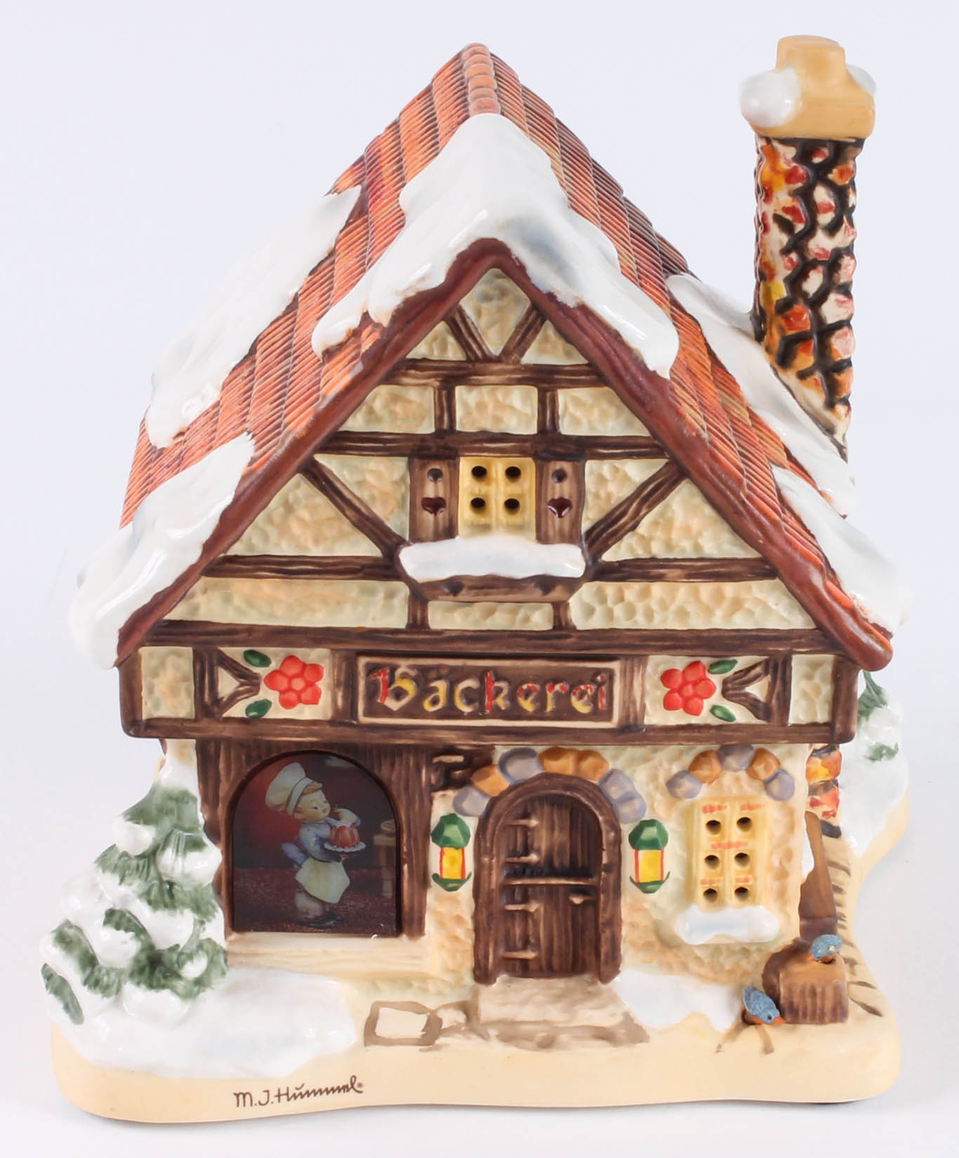 "Winter Comfort" and "Village Bakery" Hummel Christmas Village Buildings