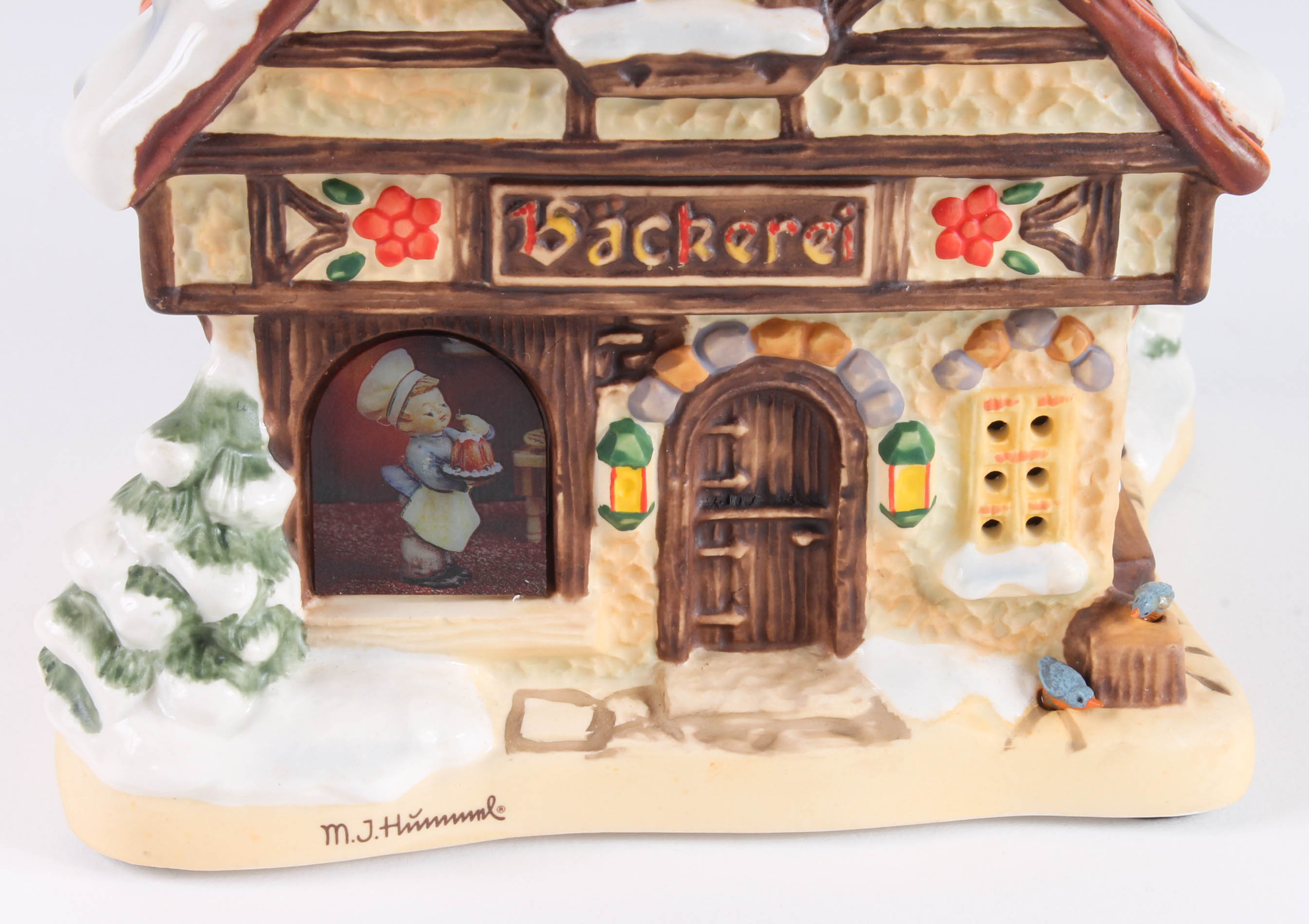 "Winter Comfort" and "Village Bakery" Hummel Christmas Village Buildings