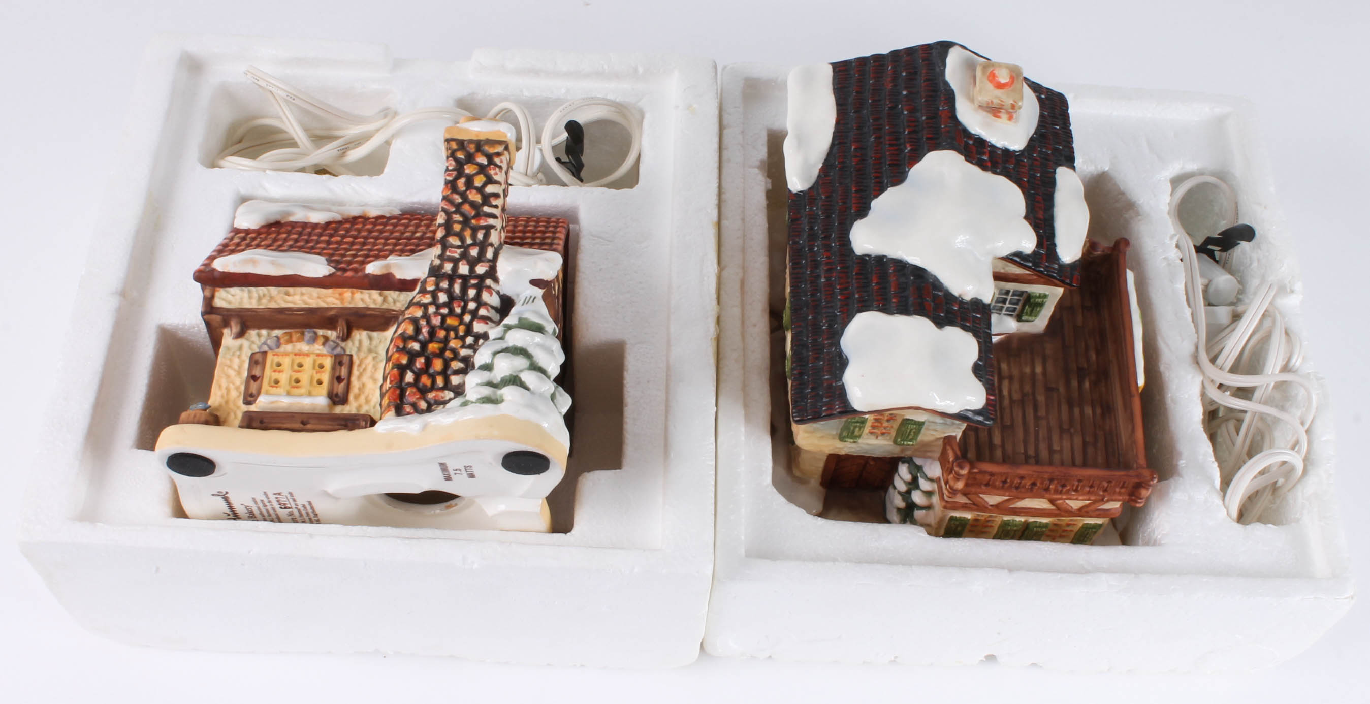 "Winter Comfort" and "Village Bakery" Hummel Christmas Village Buildings