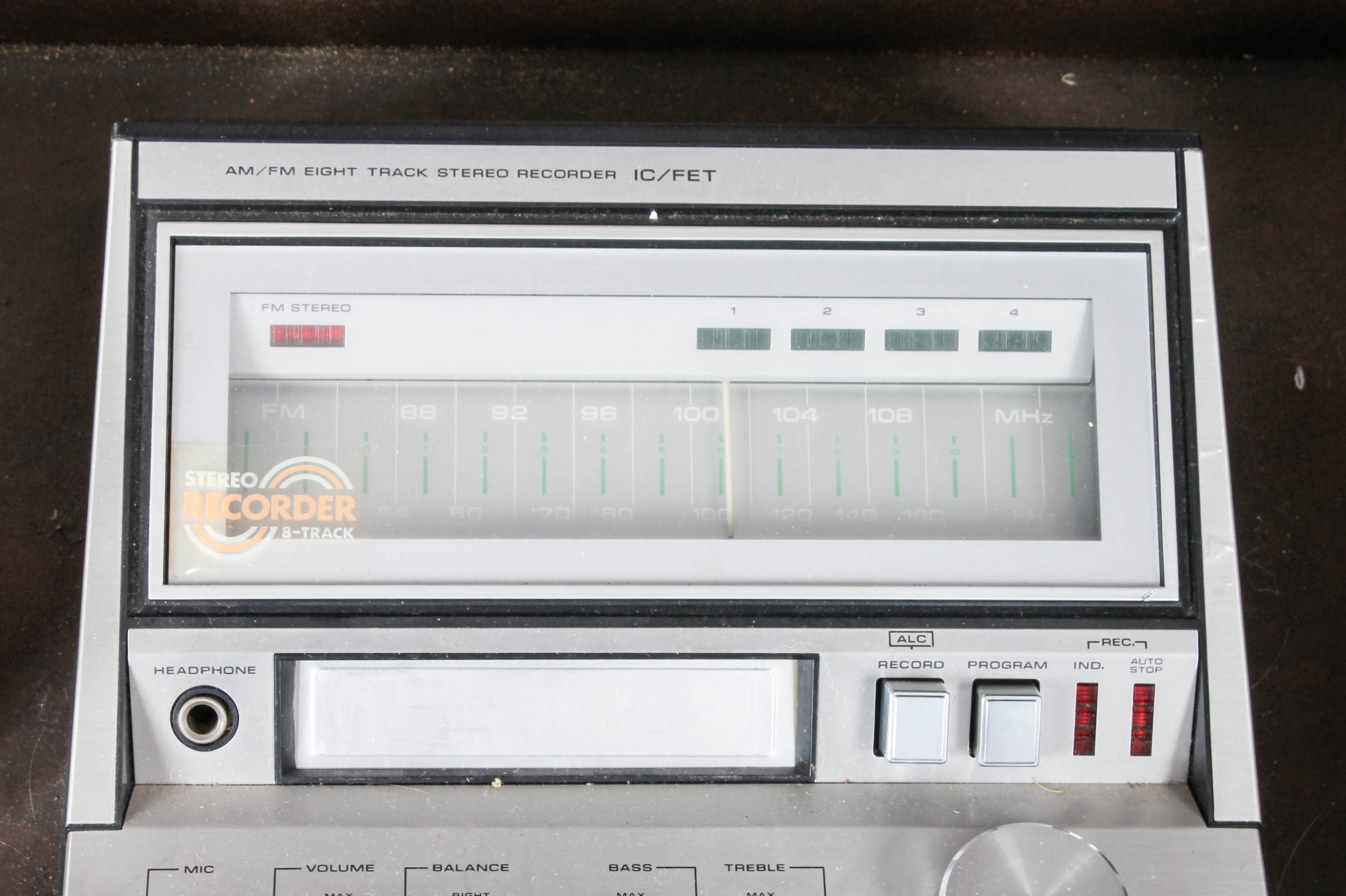 Vintage SoundDesign Stereo Console and 8-Track Tapes