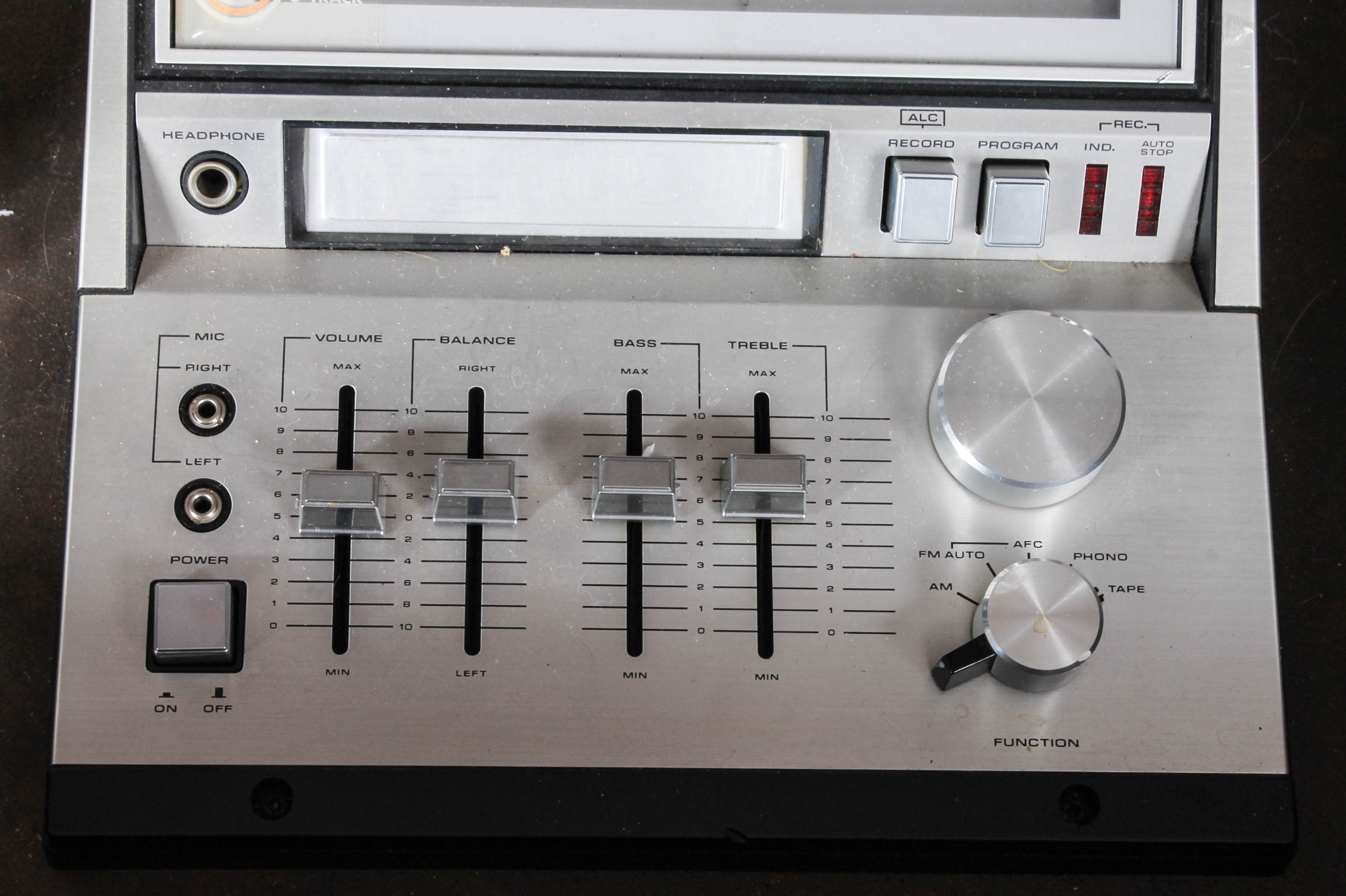 Vintage SoundDesign Stereo Console and 8-Track Tapes
