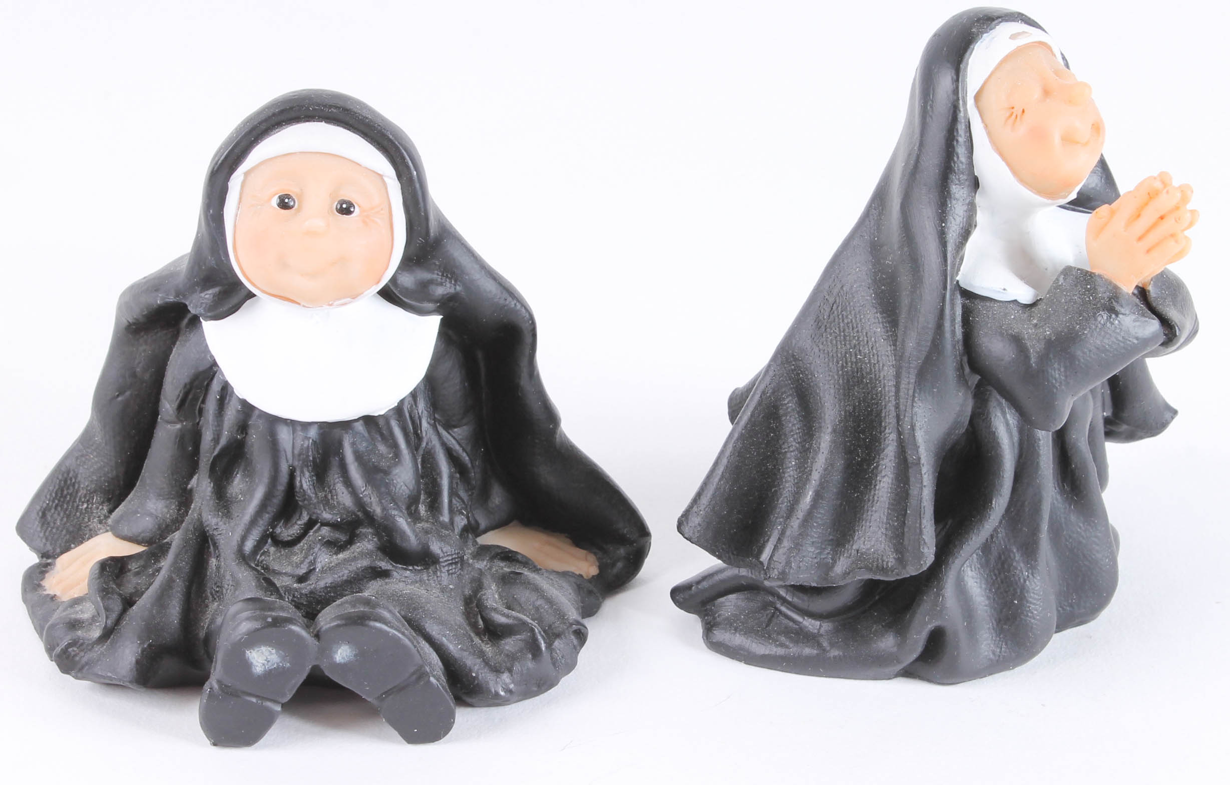 Assortment of Studio Collection Nun Figurines