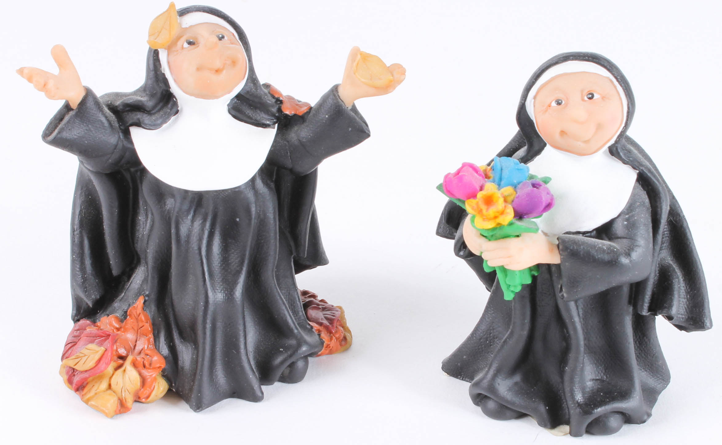 Assortment of Studio Collection Nun Figurines