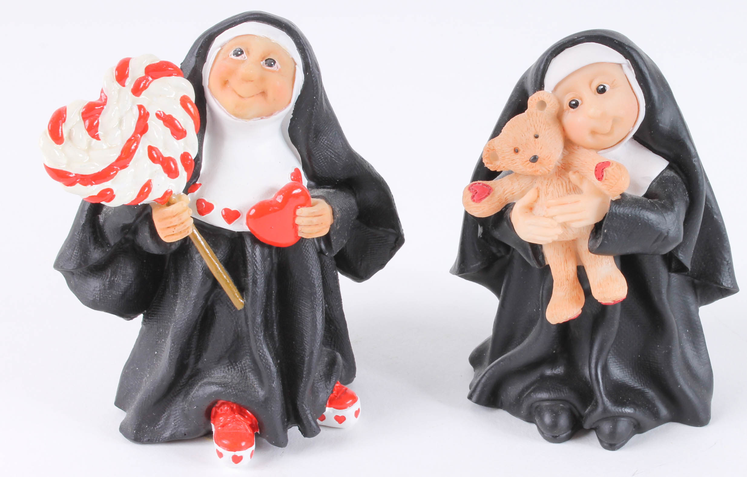 Assortment of Studio Collection Nun Figurines
