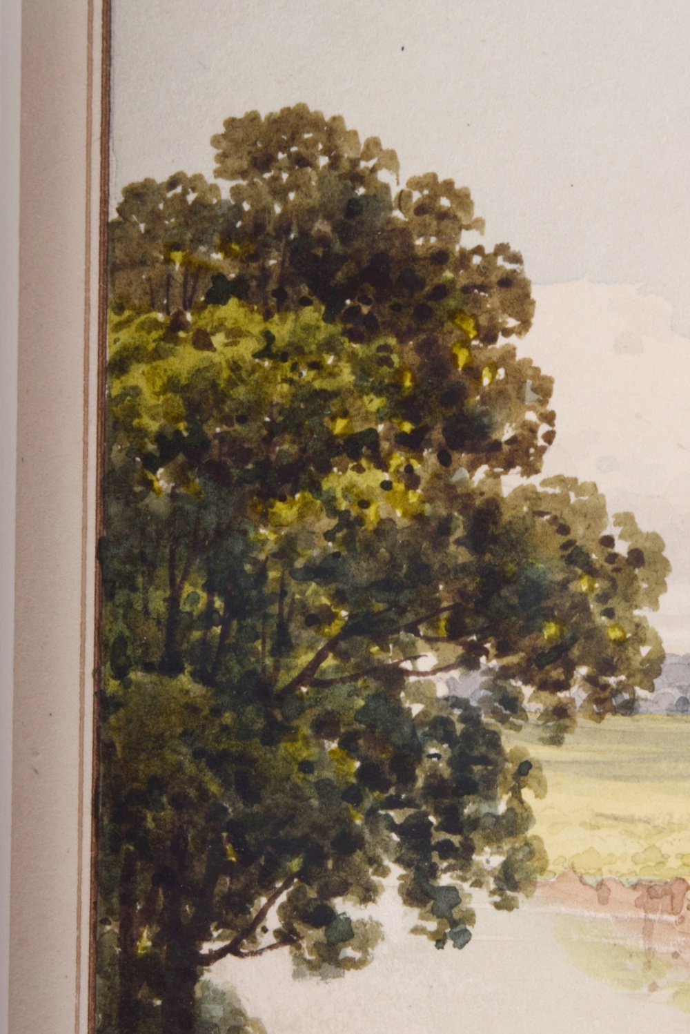 1816 Watercolor "Fishing Along lea River" by George Shepherd