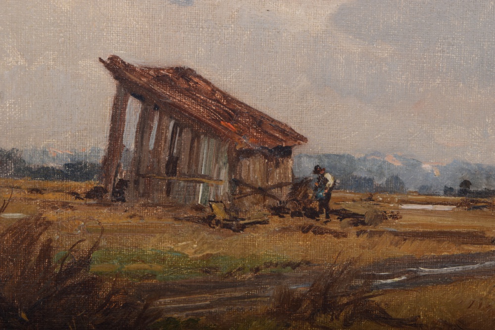 Original German Landscape Painting by Herman Stockmann, 1867-1939