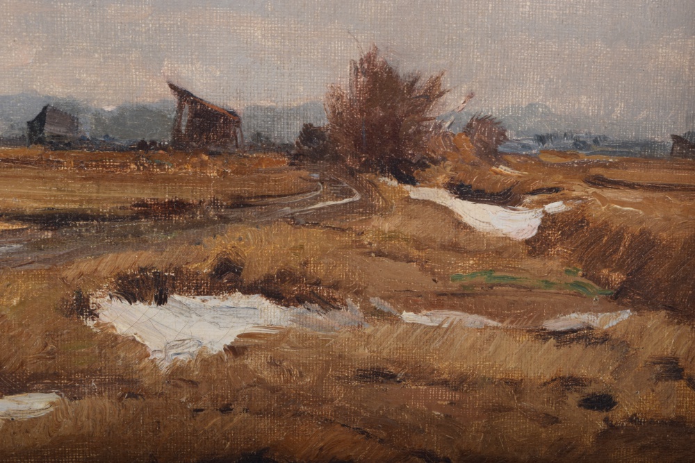 Original German Landscape Painting by Herman Stockmann, 1867-1939