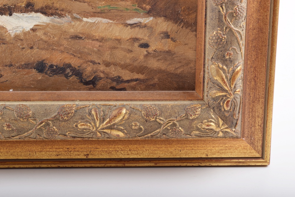 Original German Landscape Painting by Herman Stockmann, 1867-1939