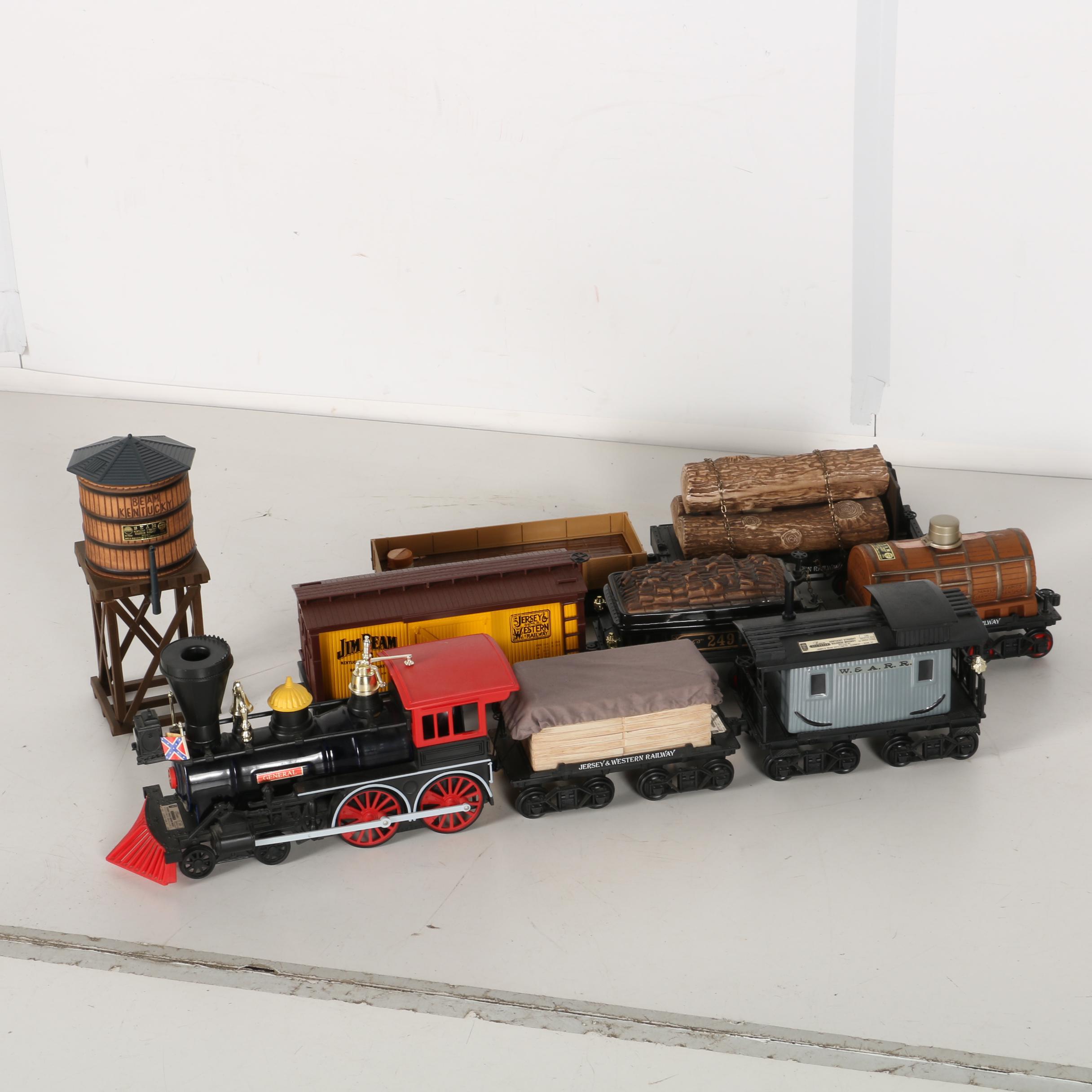 James Beam Model Train Style Decanters