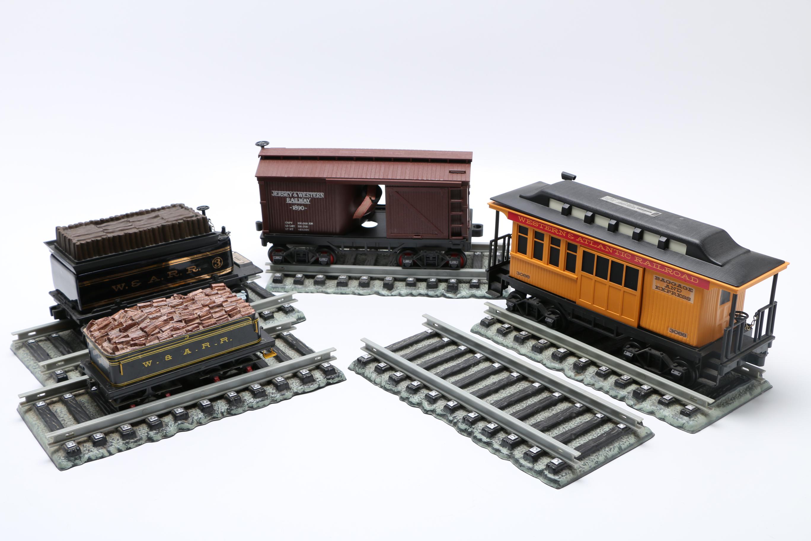 Jim Beam Model Train Cars Decanters and Tracks