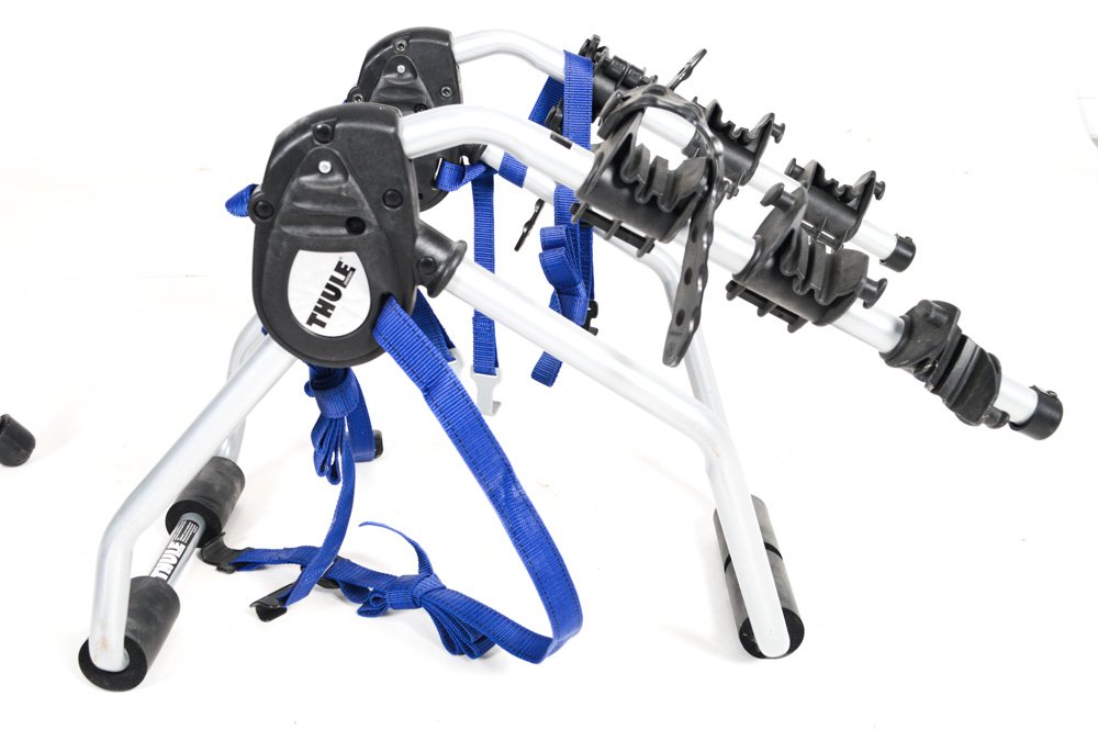 Trek Cycle Ops Trainer and Thule Bike Rack