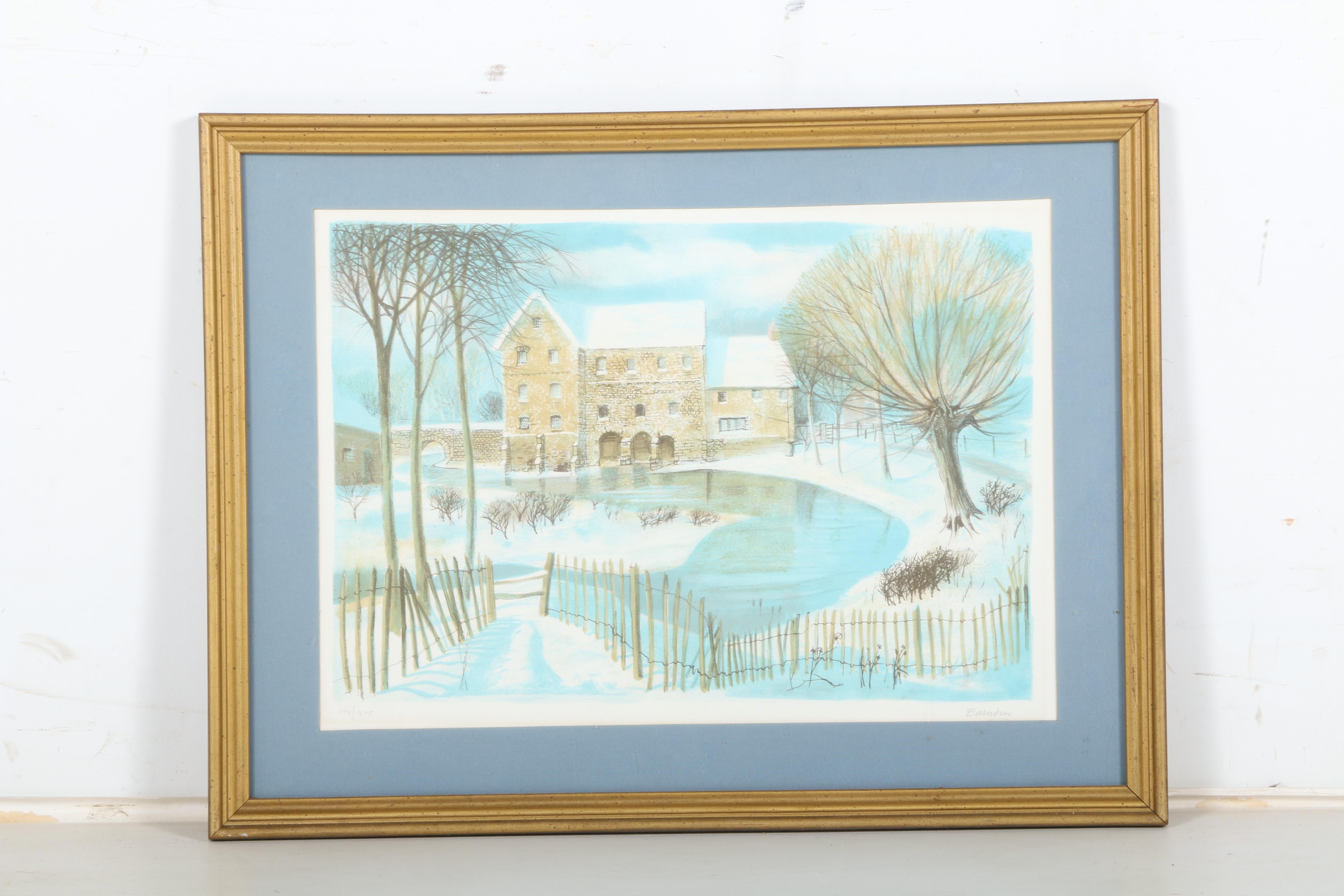 Bruce Barnden Limited Edition Lithographs of English Water Mills