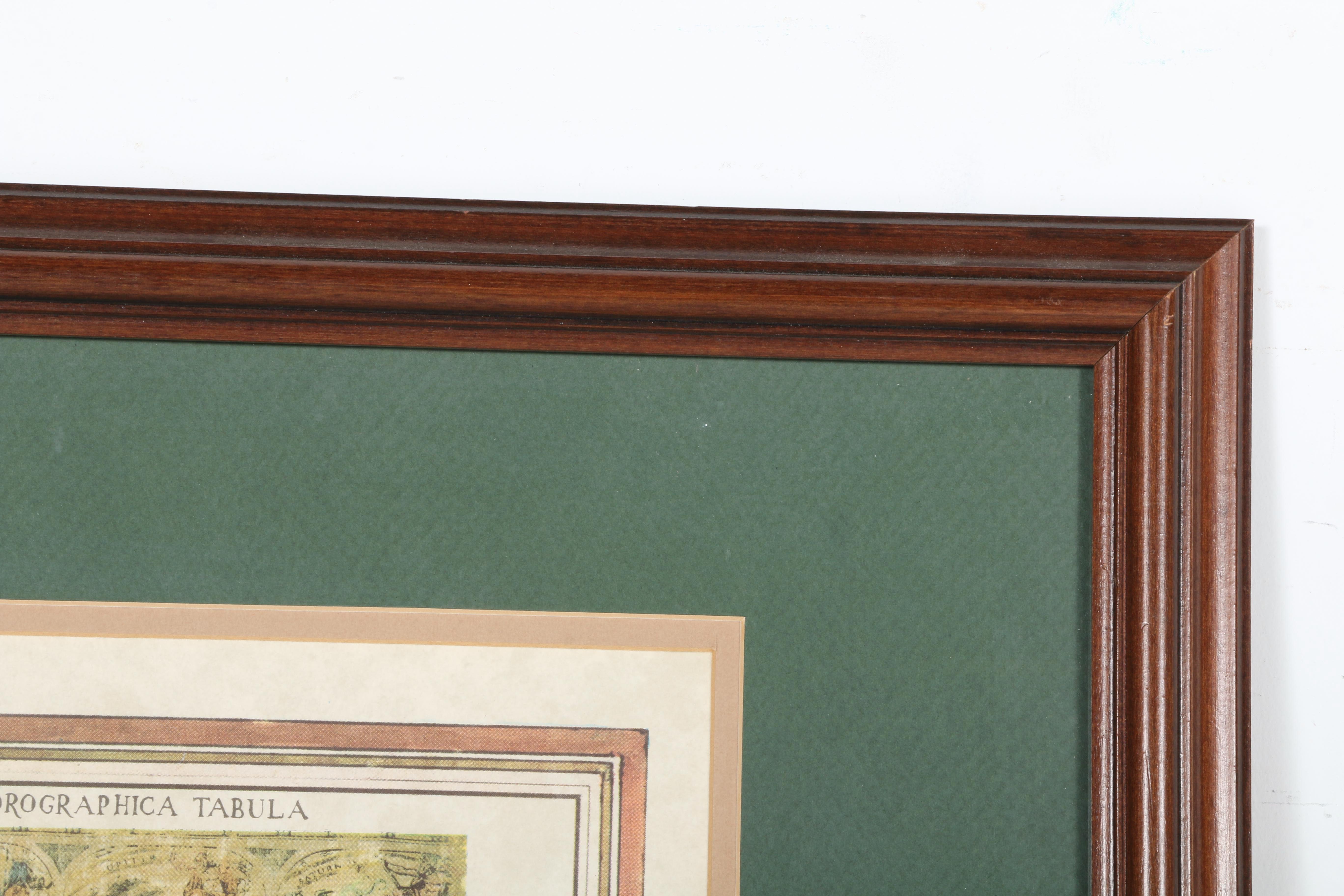 Reproduction Lithograph of Colonial Era World Map