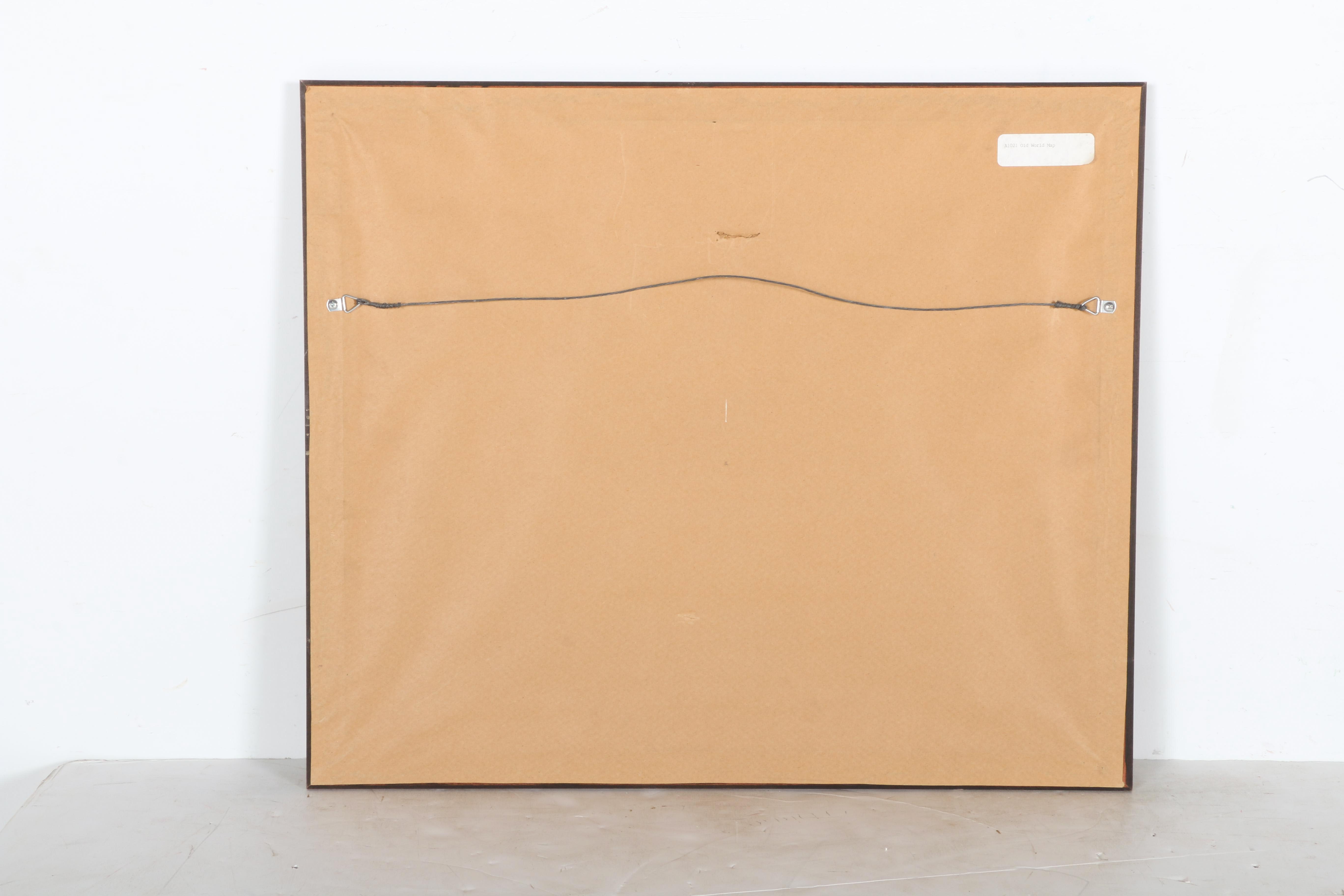 Reproduction Lithograph of Colonial Era World Map