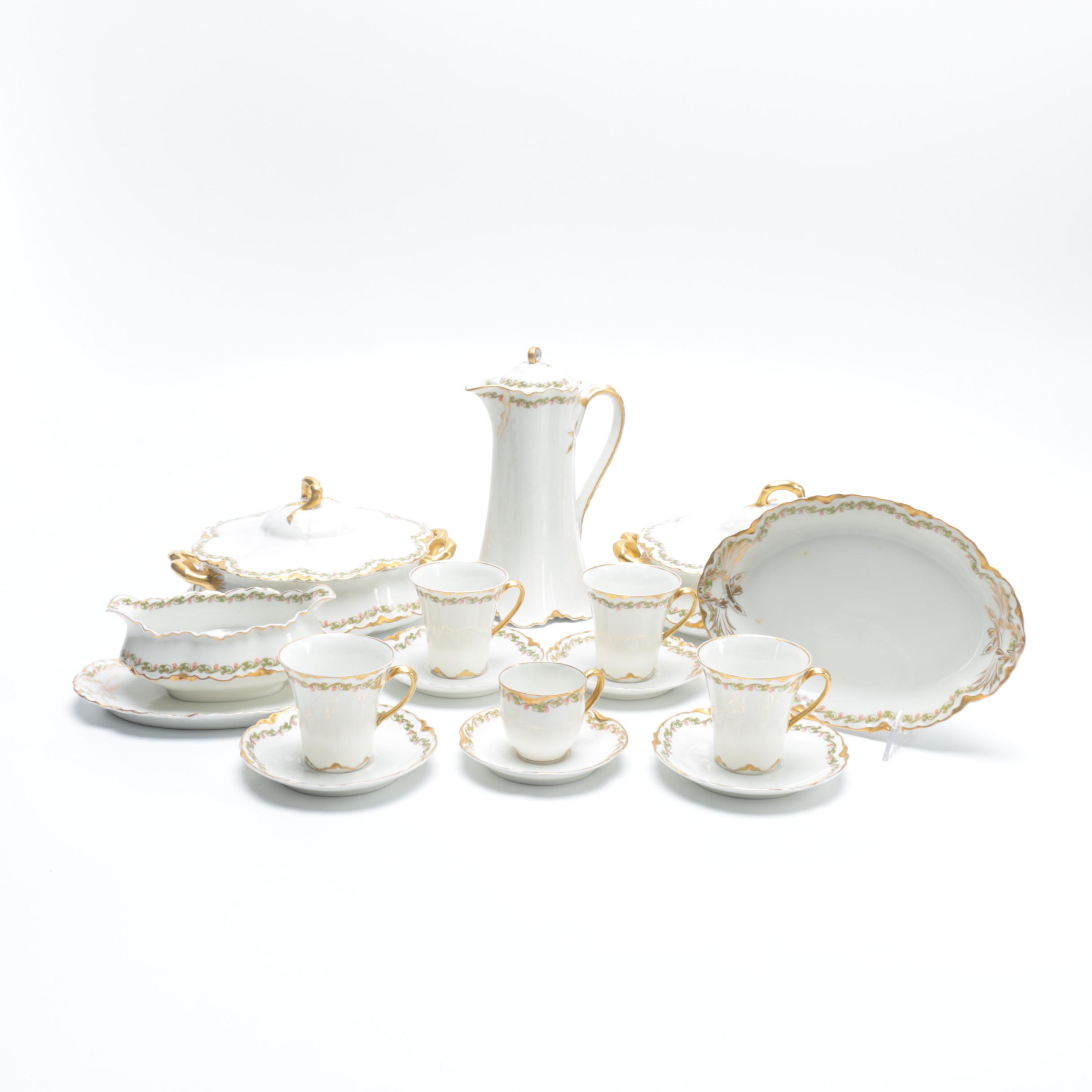 Antique Haviland Limoges "Clover Leaf" Porcelain C. 1898