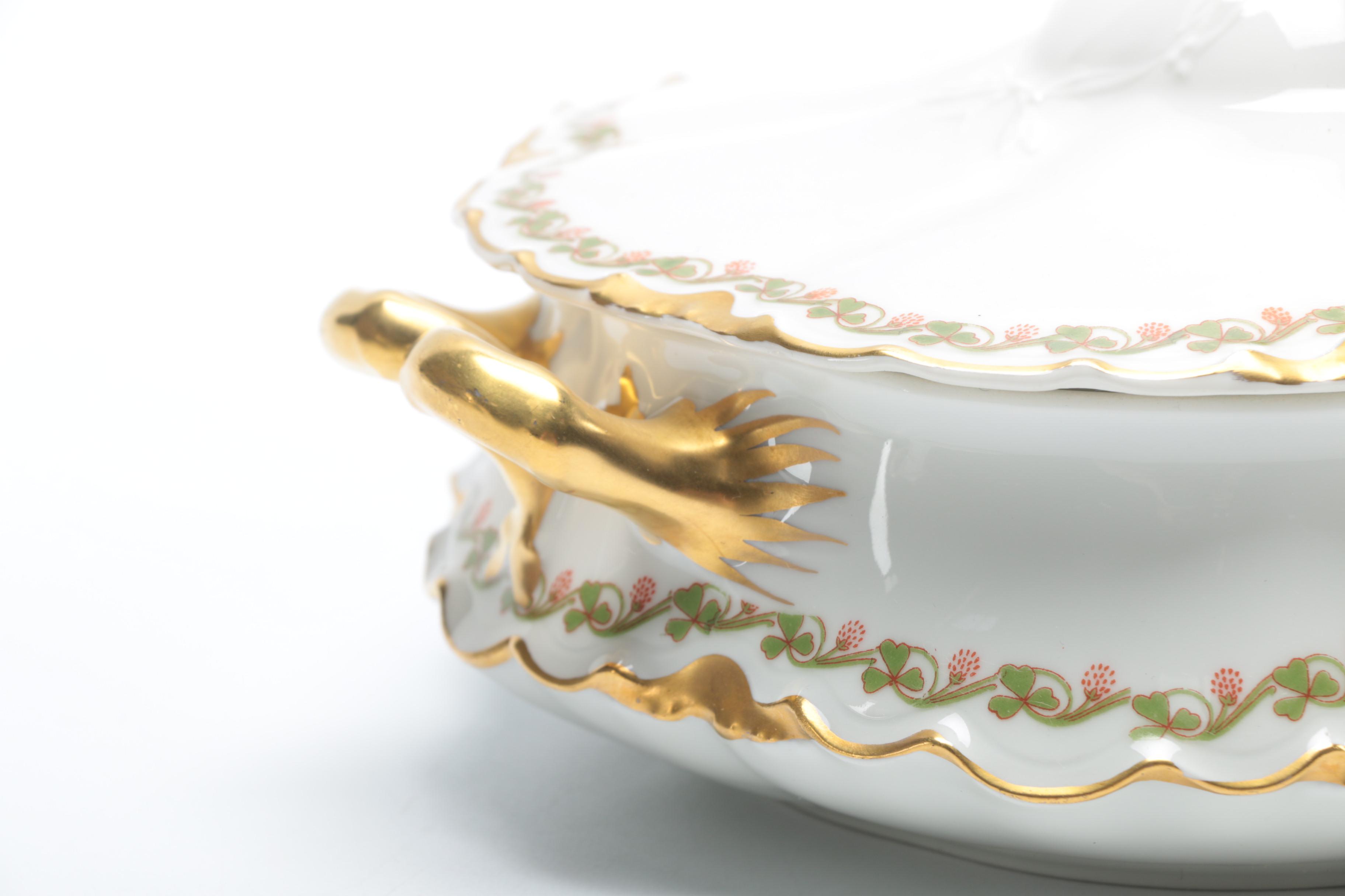 Antique Haviland Limoges "Clover Leaf" Porcelain C. 1898