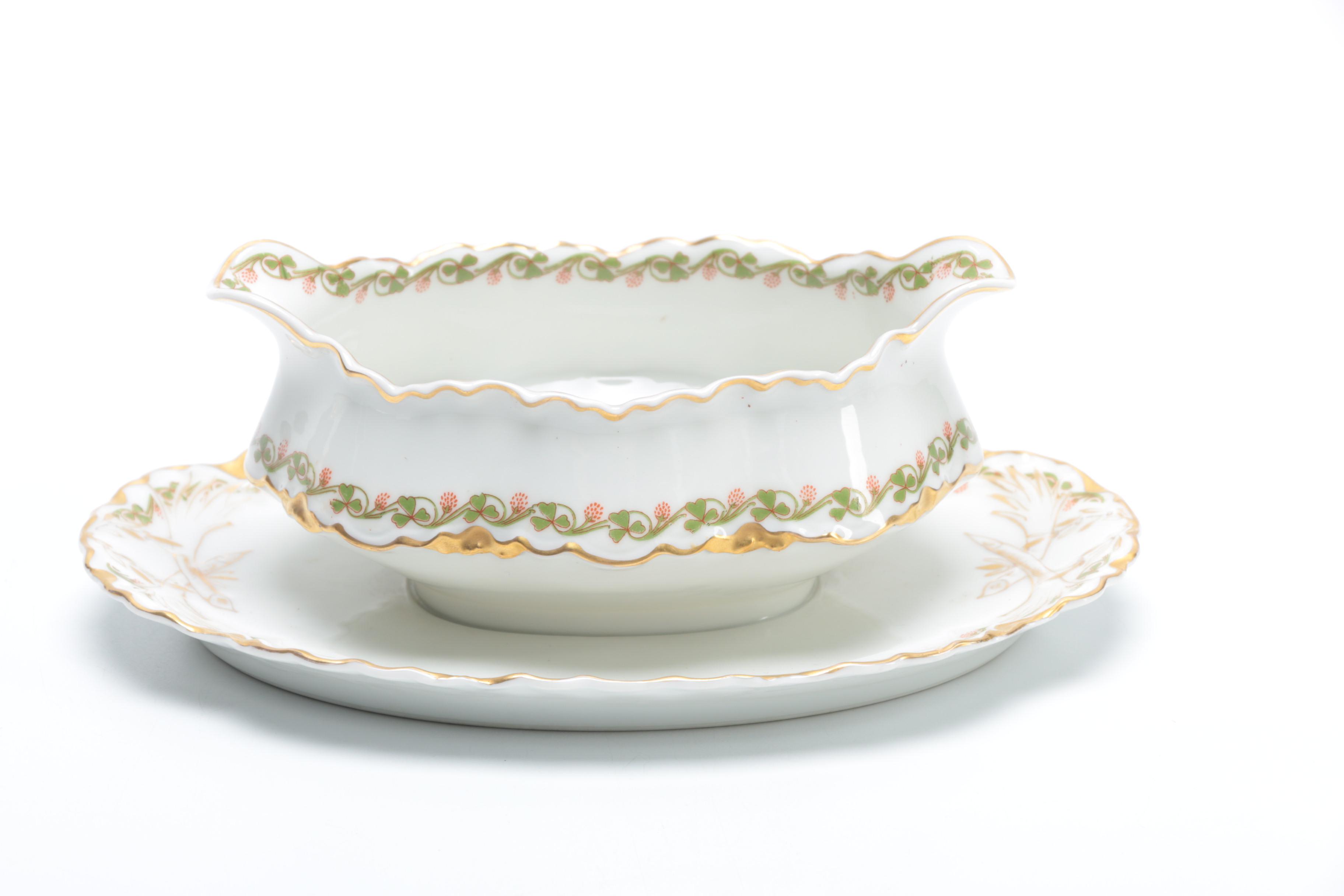 Antique Haviland Limoges "Clover Leaf" Porcelain C. 1898