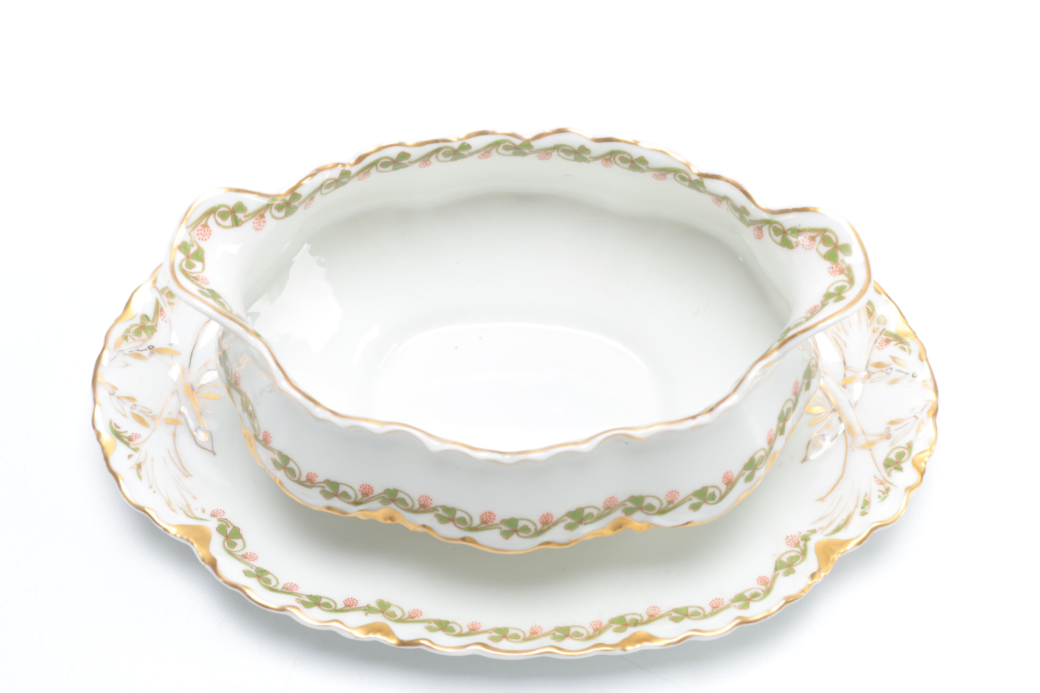 Antique Haviland Limoges "Clover Leaf" Porcelain C. 1898