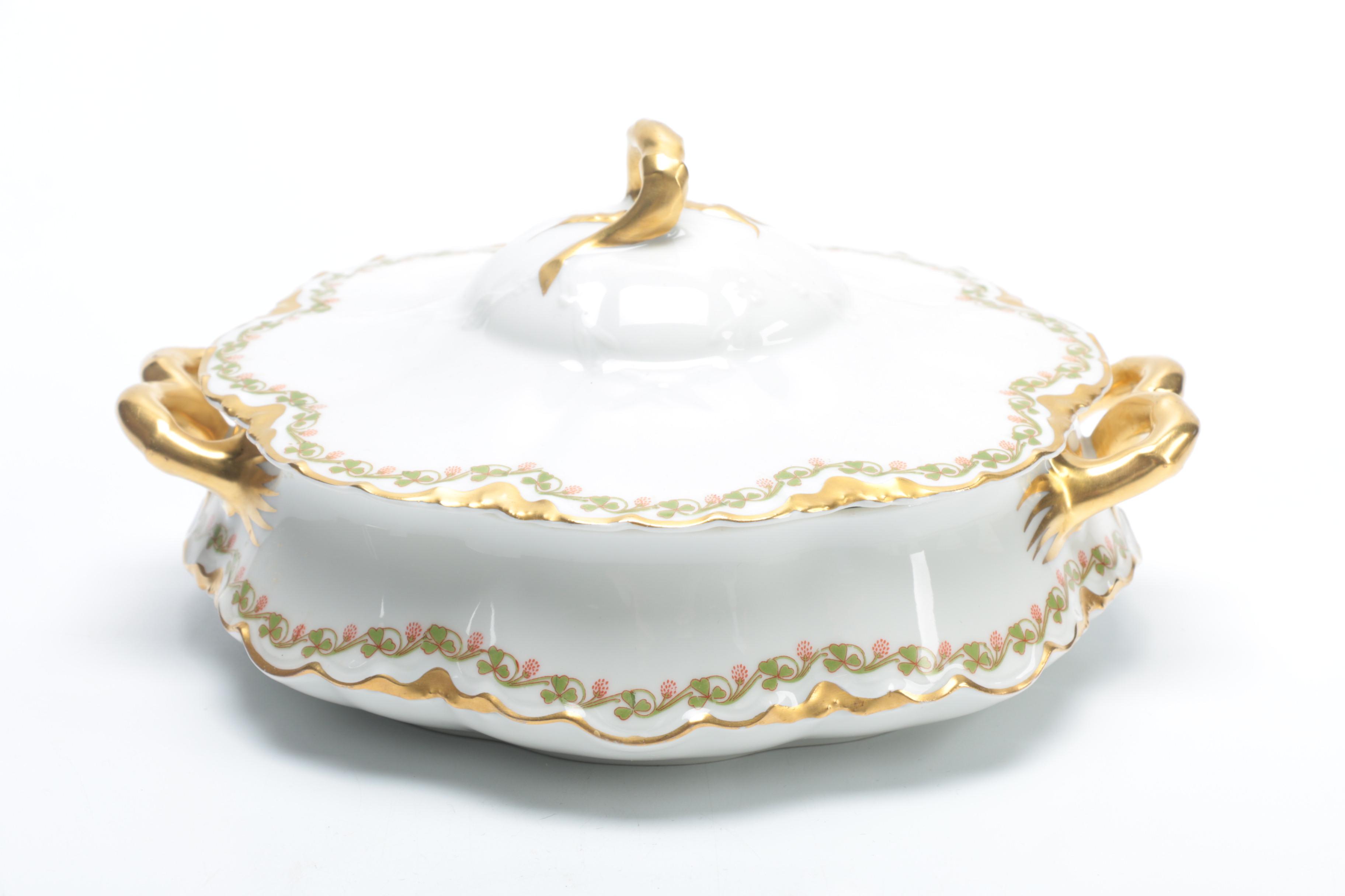 Antique Haviland Limoges "Clover Leaf" Porcelain C. 1898