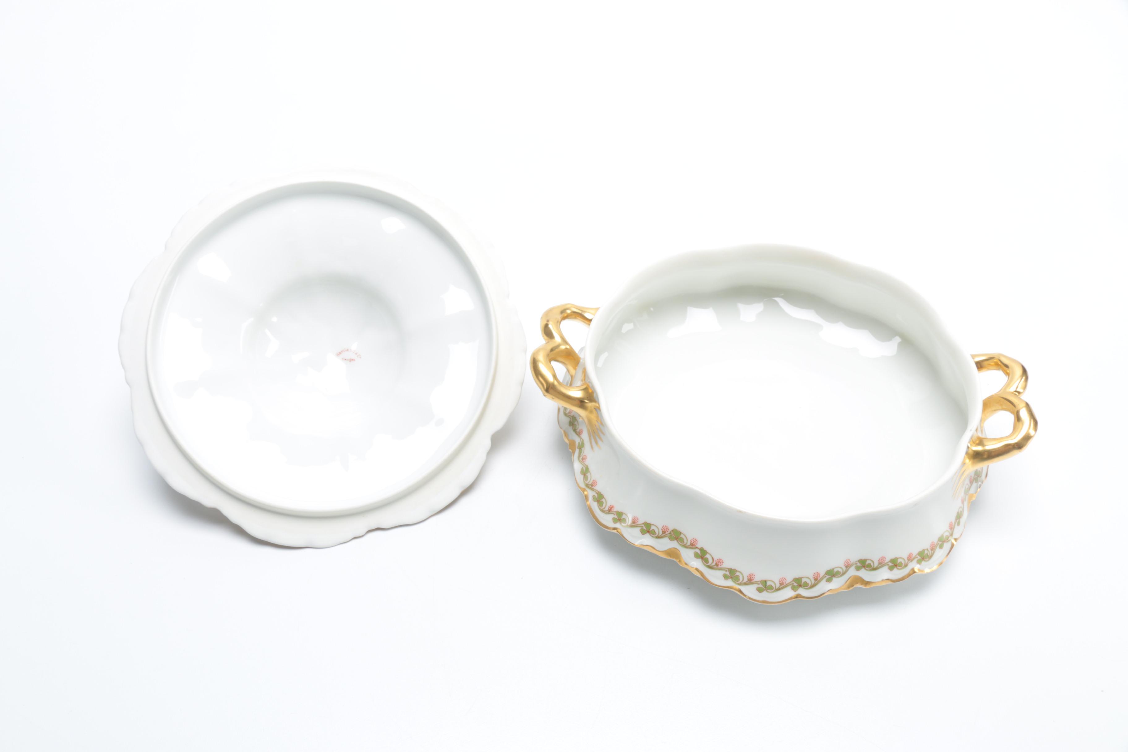 Antique Haviland Limoges "Clover Leaf" Porcelain C. 1898