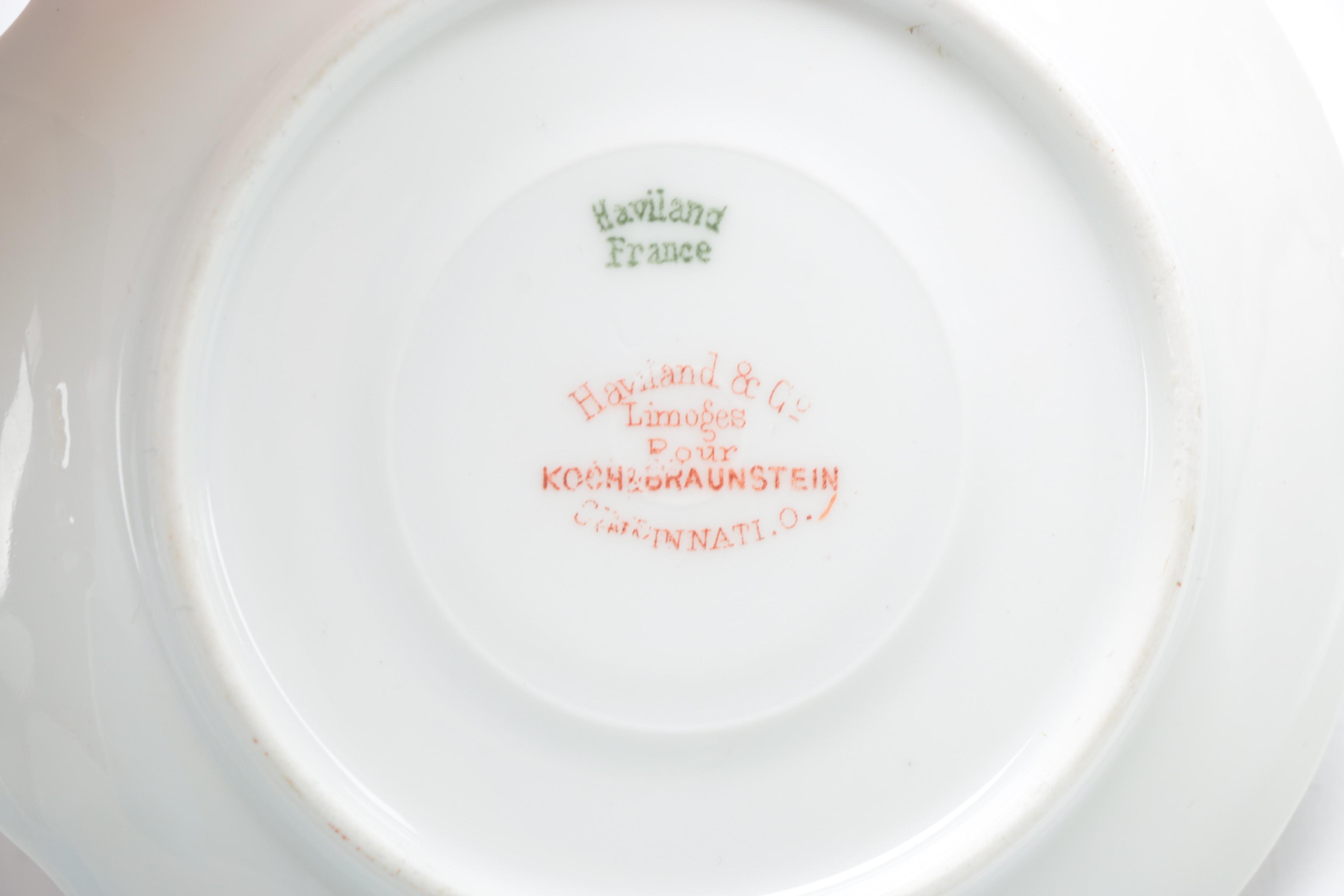 Antique Haviland Limoges "Clover Leaf" Porcelain C. 1898