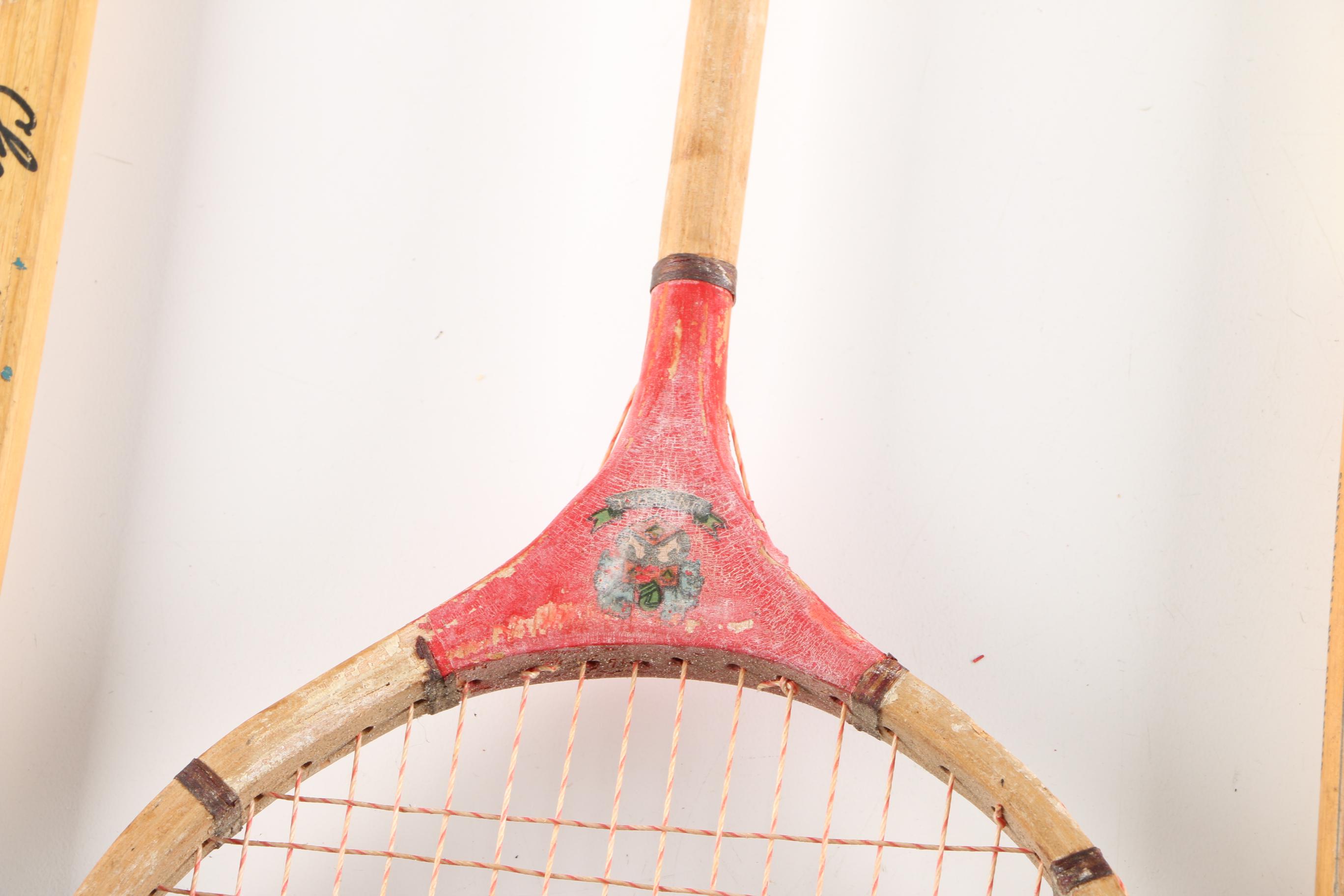 Collection of Vintage Badminton Rackets