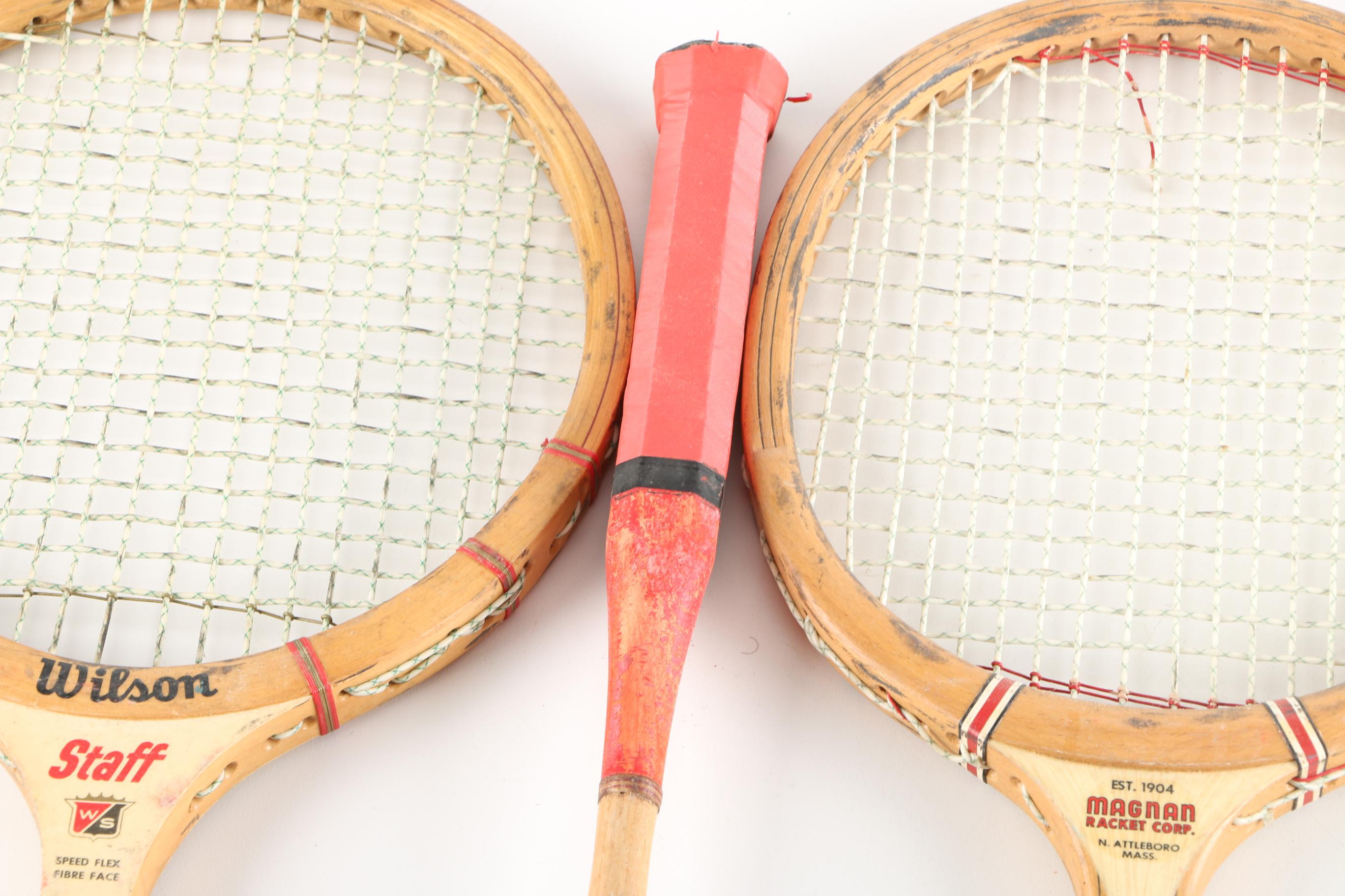 Collection of Vintage Badminton Rackets