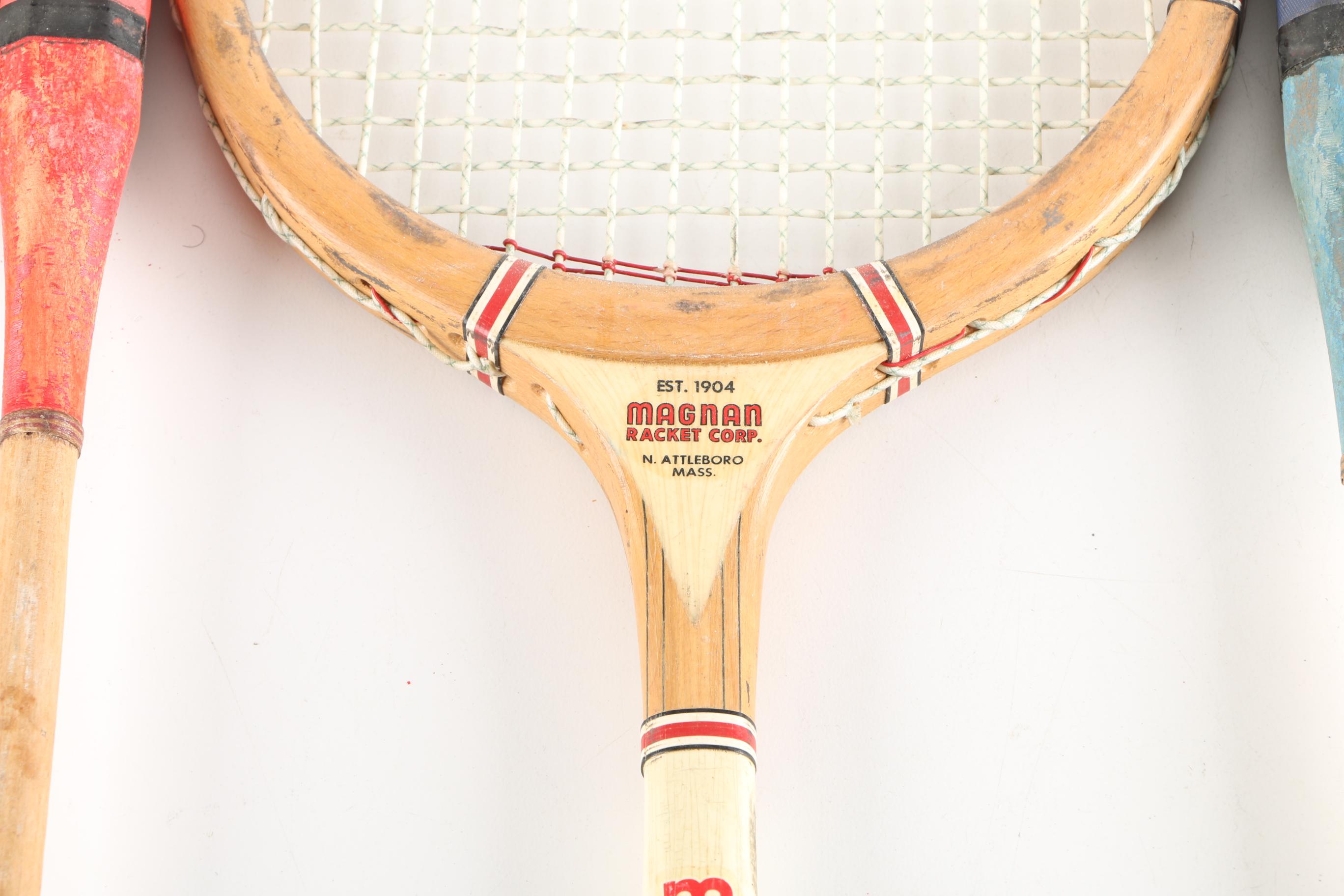 Collection of Vintage Badminton Rackets