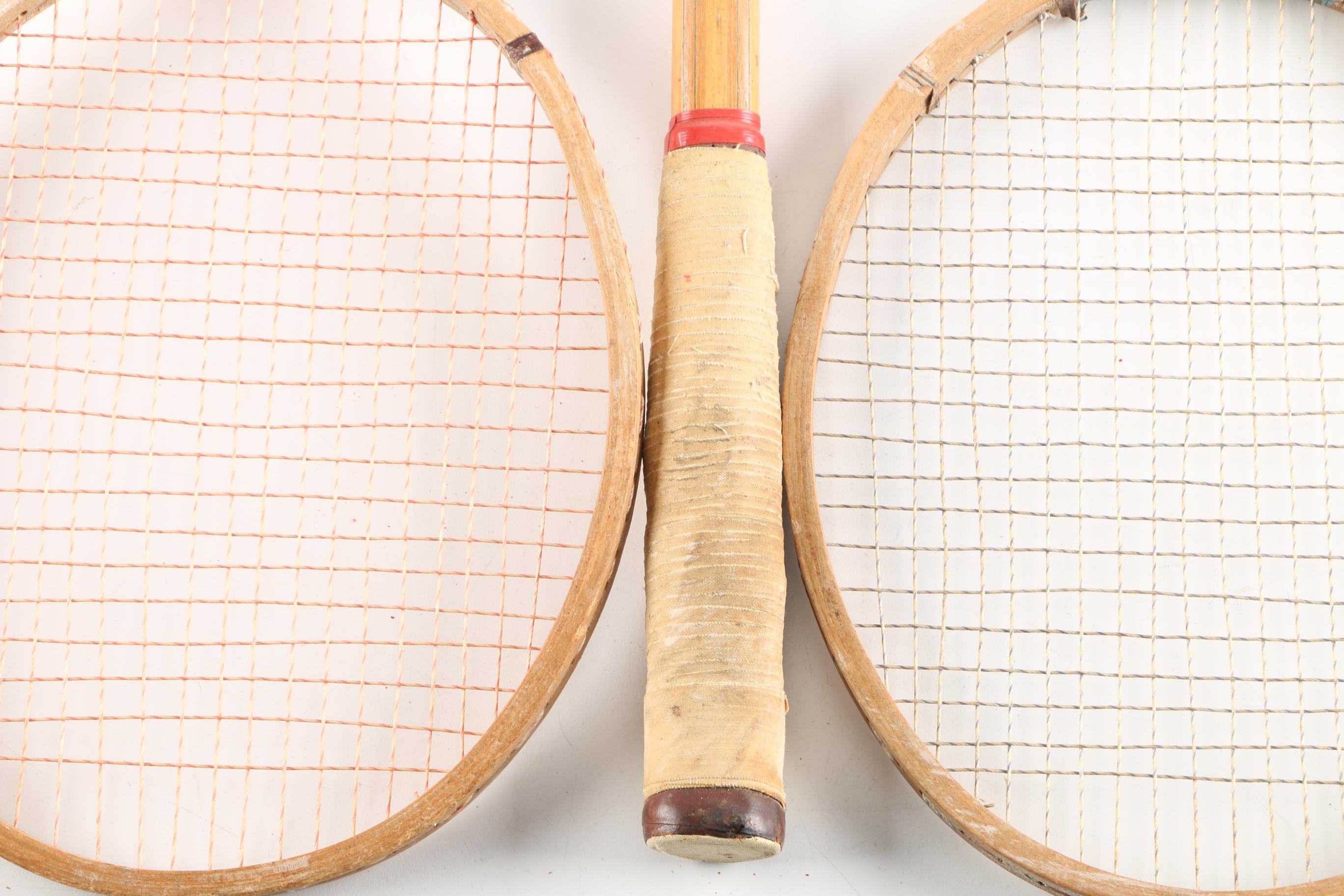 Collection of Vintage Badminton Rackets