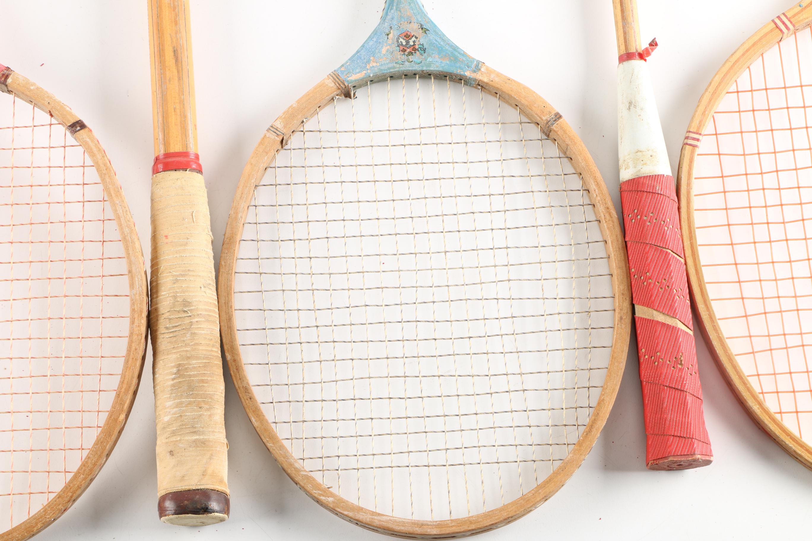 Collection of Vintage Badminton Rackets