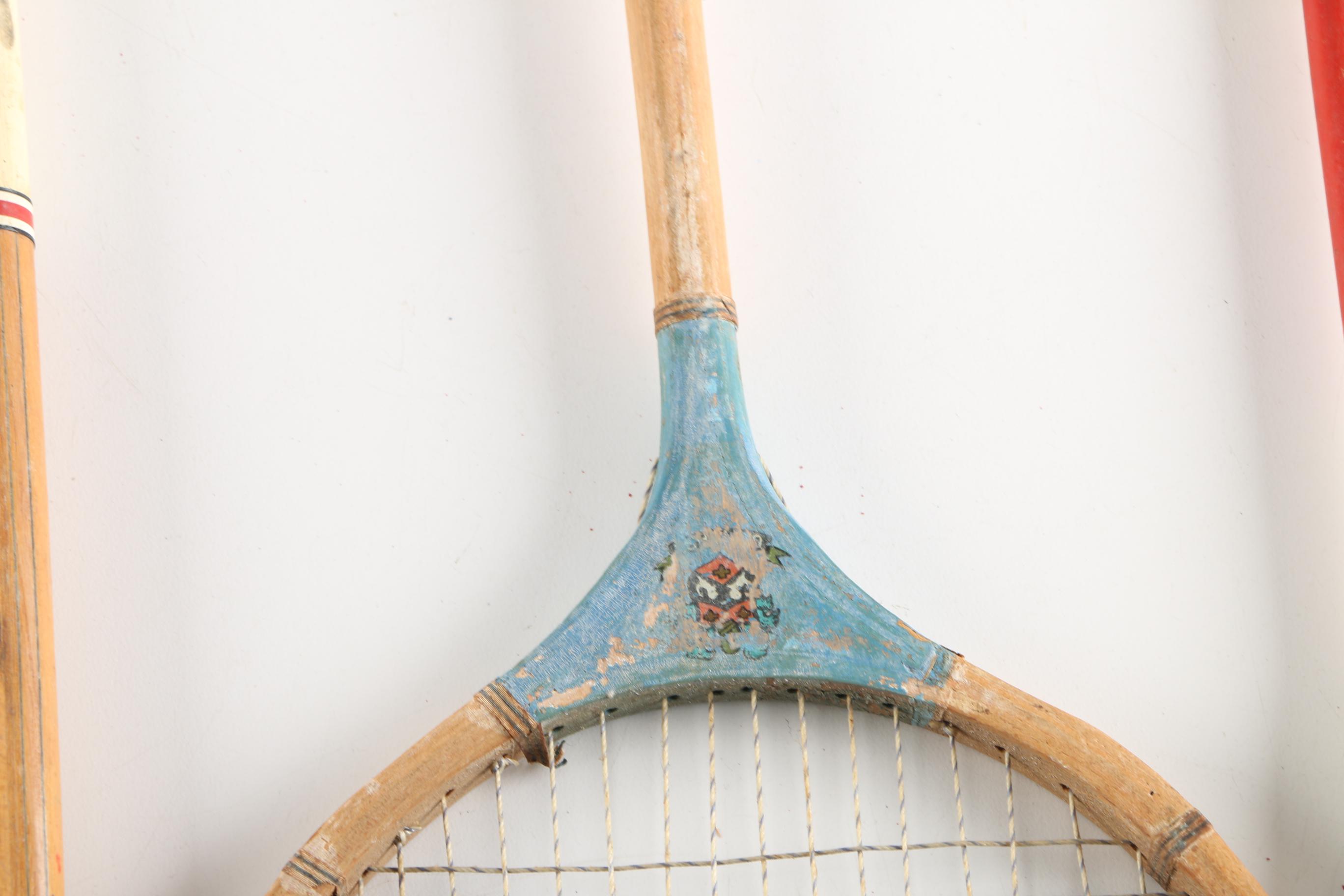 Collection of Vintage Badminton Rackets