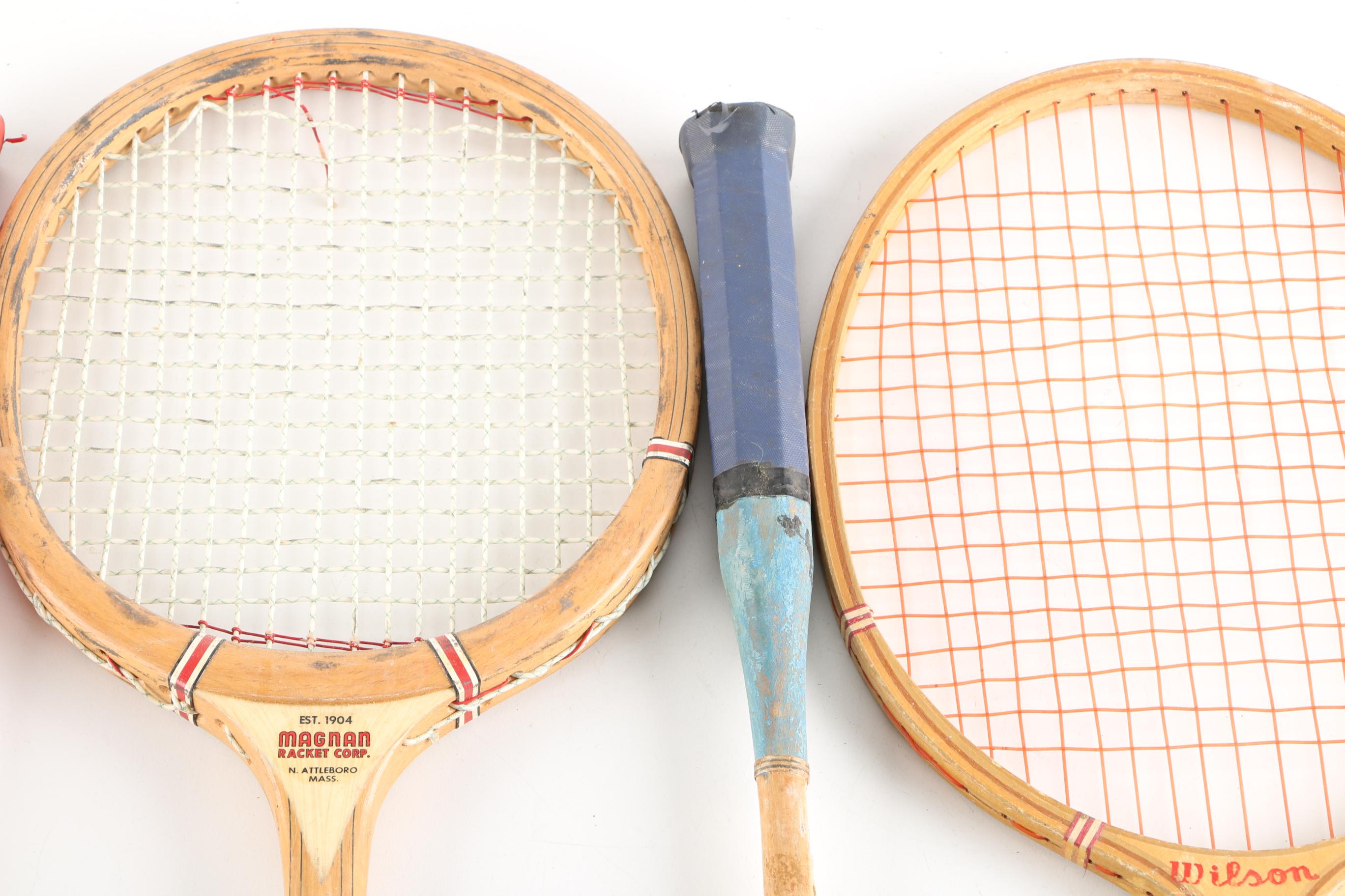 Collection of Vintage Badminton Rackets