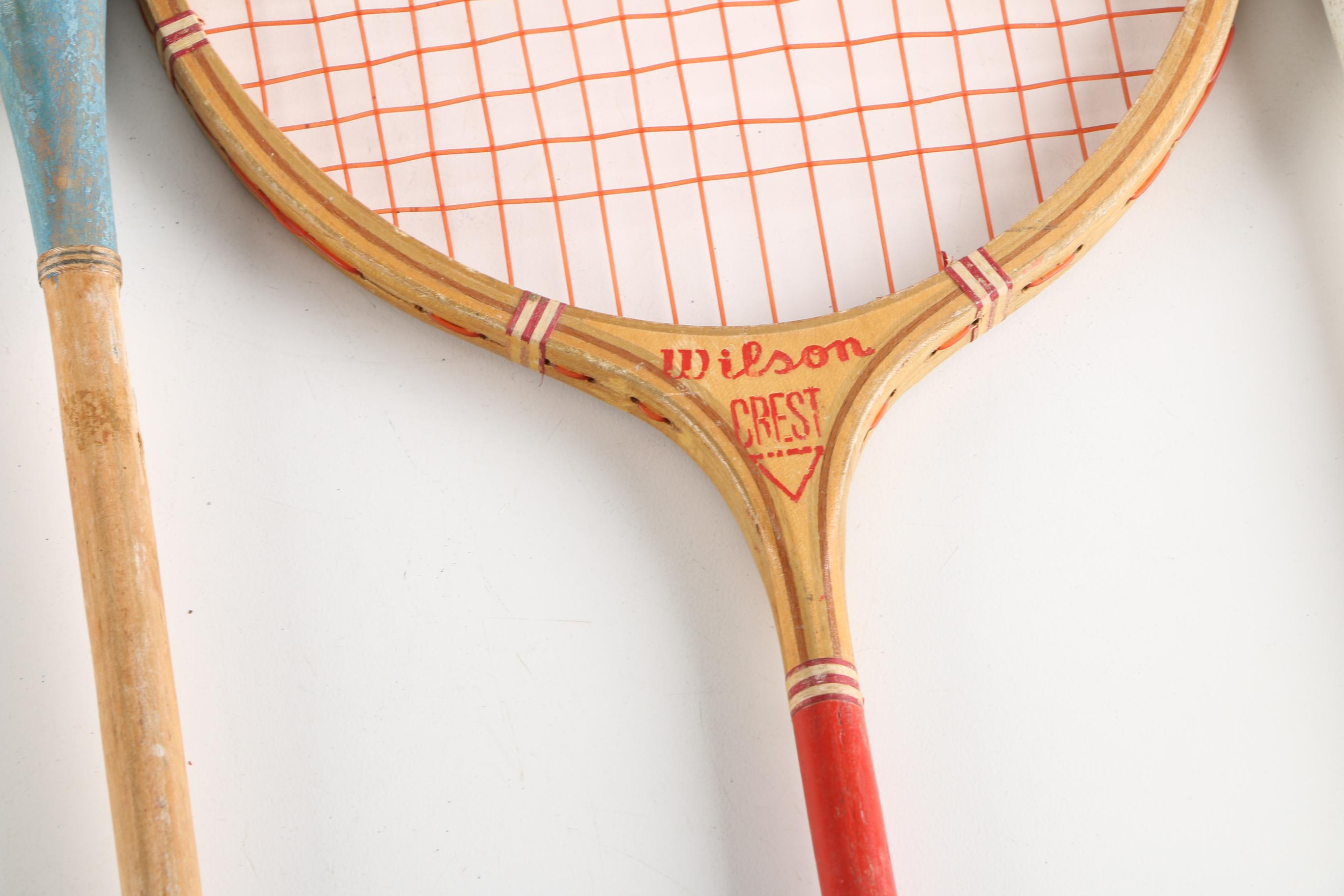 Collection of Vintage Badminton Rackets