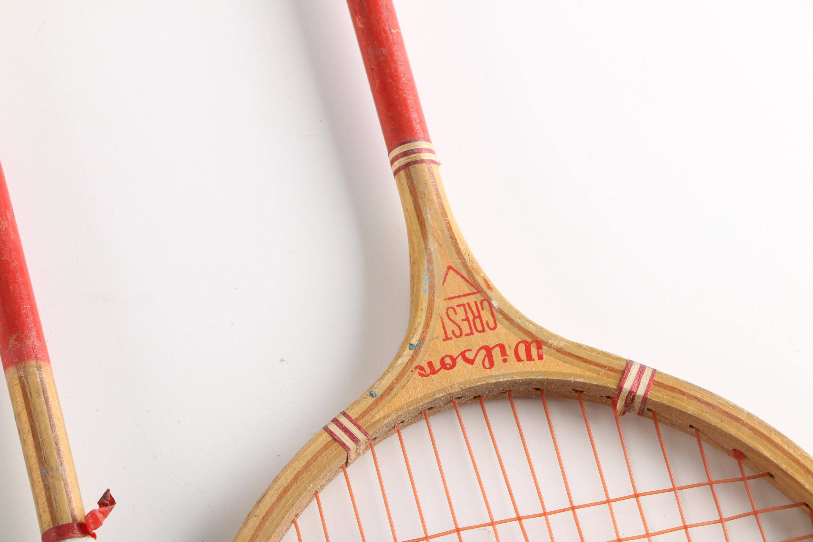 Collection of Vintage Badminton Rackets