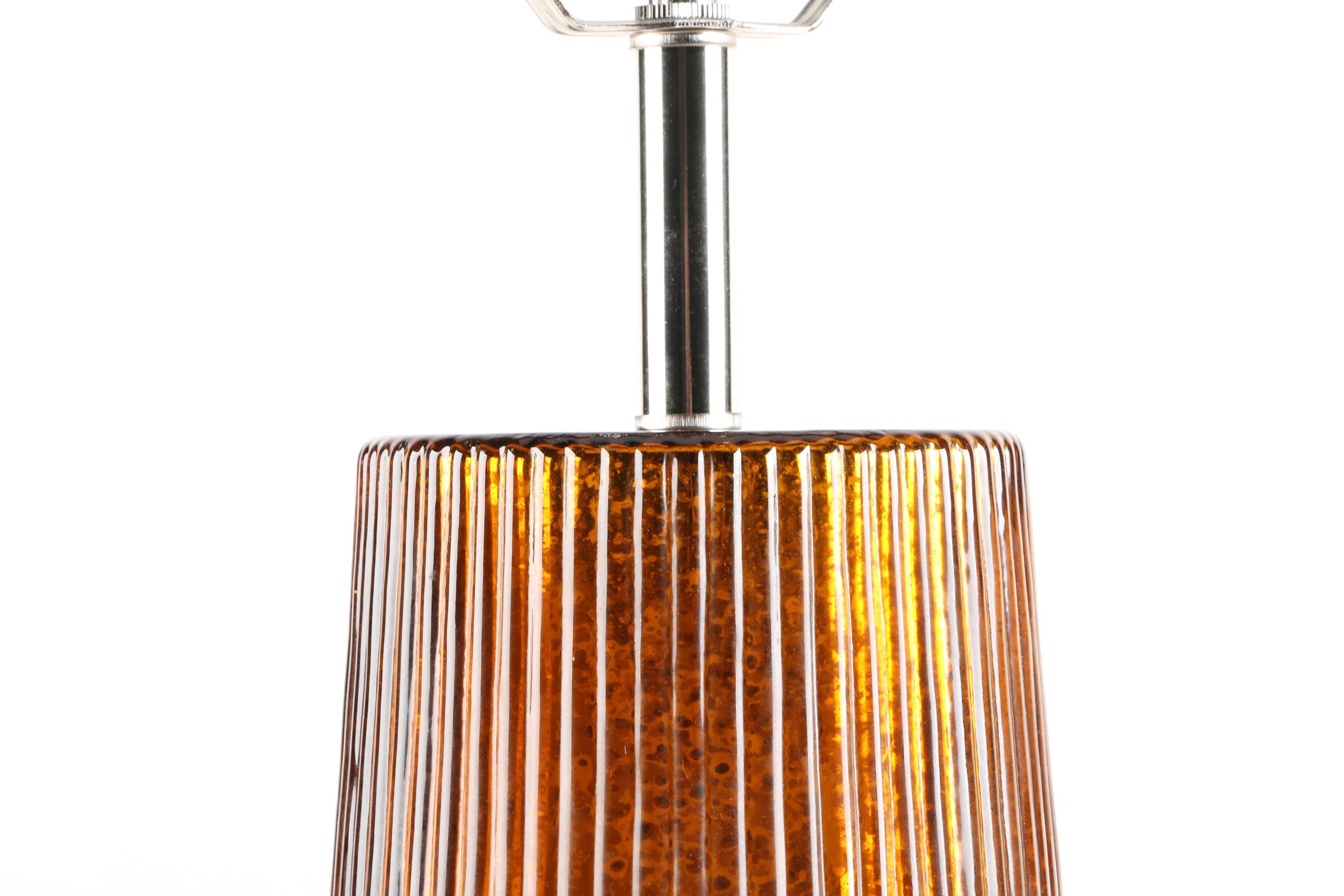 Orange Glass Table Lamps