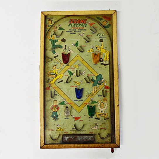 Vintage "5 Game Electric Poosh-M-Up" Bagatelle Game