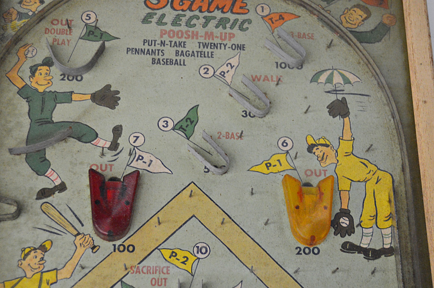 Vintage "5 Game Electric Poosh-M-Up" Bagatelle Game