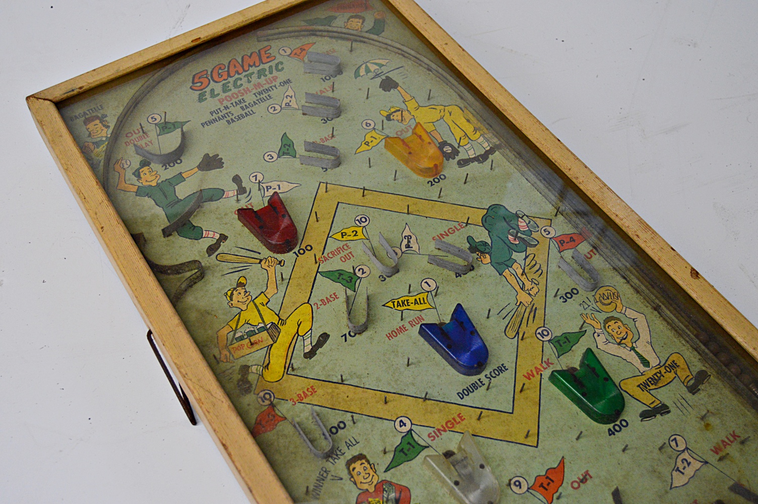 Vintage "5 Game Electric Poosh-M-Up" Bagatelle Game