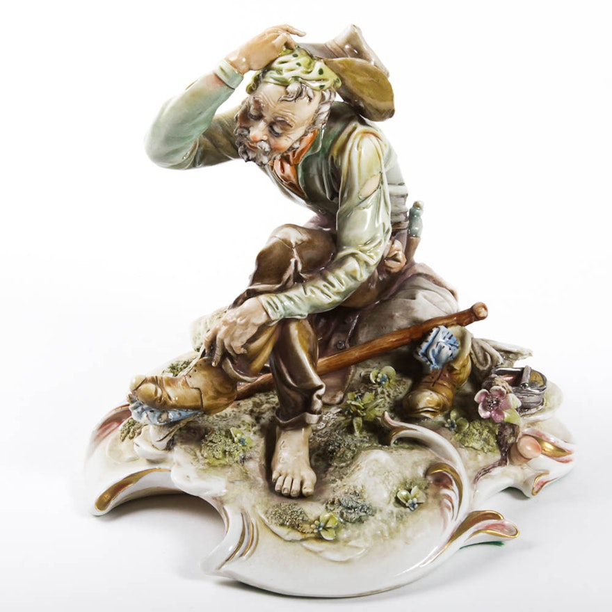 A. Borsato Hand-Painted Porcelain Figurine