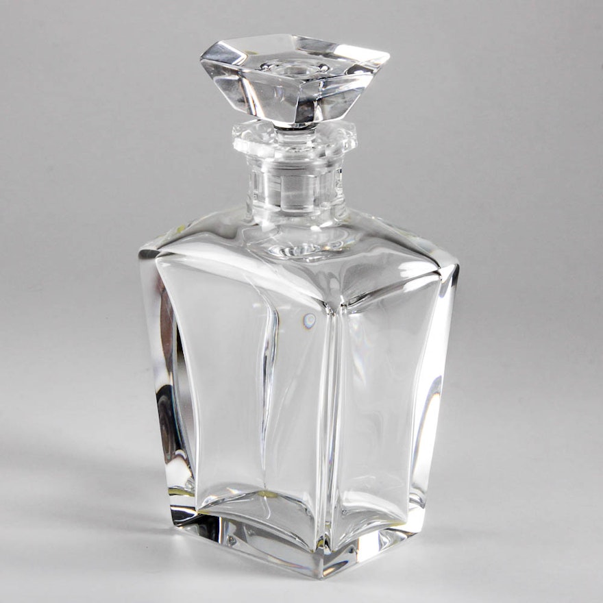 Orrefors Signed Crystal Decanter