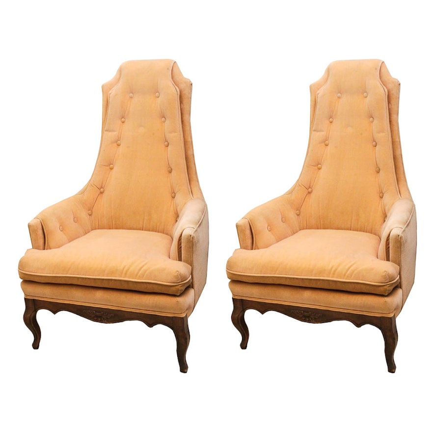 Vintage Provincial Louis XV Style Armchairs by JD Originals
