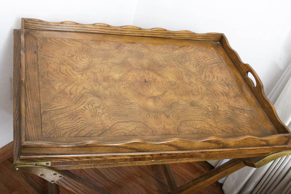 "The Party Butler" Folding Tray Table by Baker Furniture