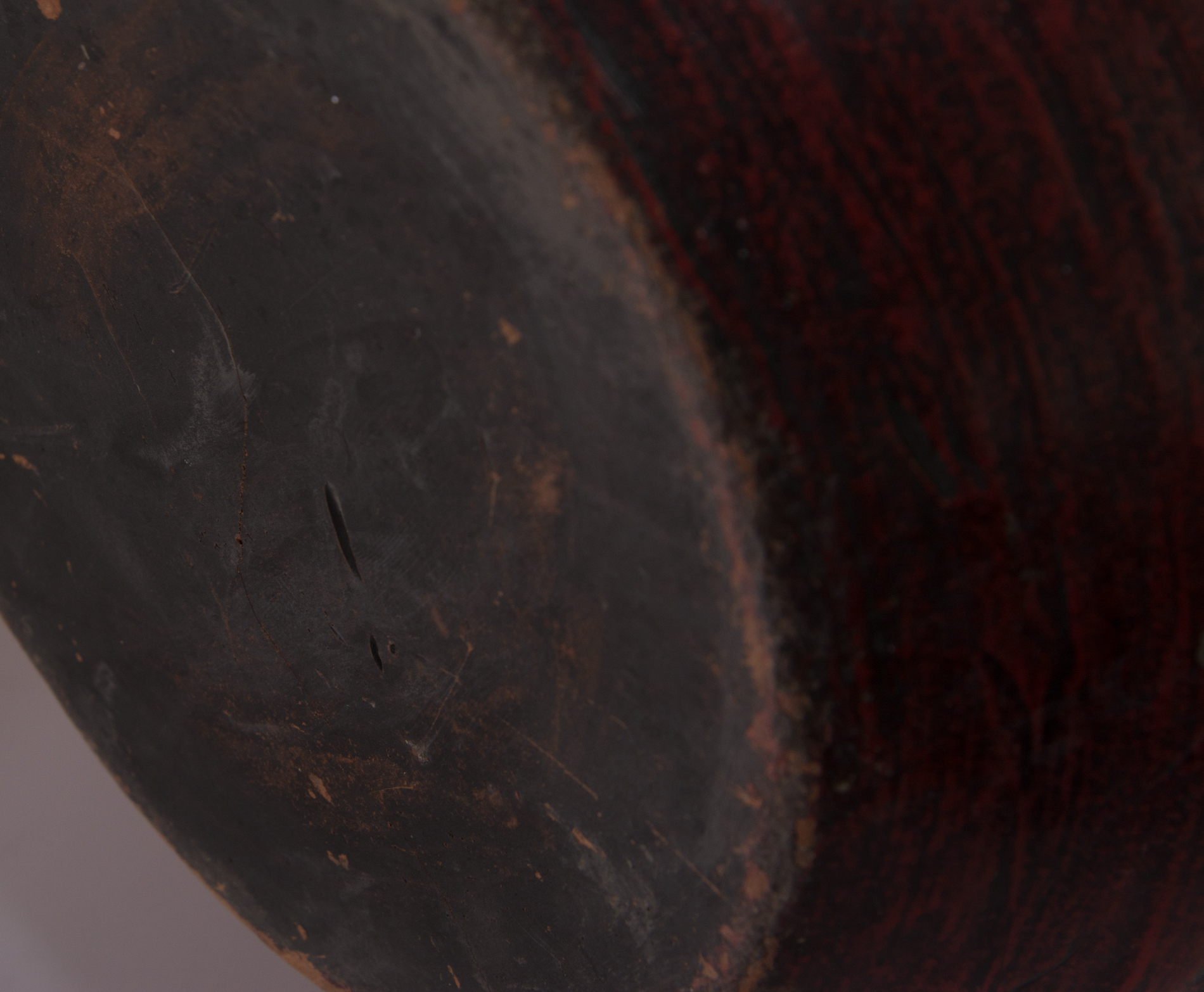 Large Decorative Wood Vessel