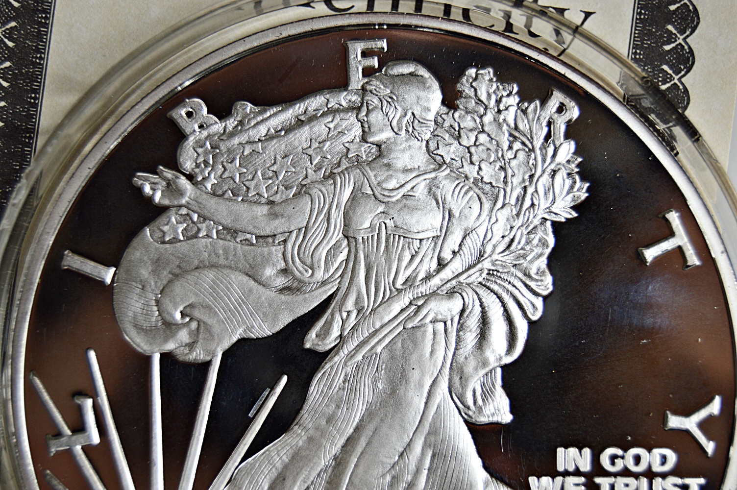 Giant Half-Pound .999 Fine "Silver Eagle"