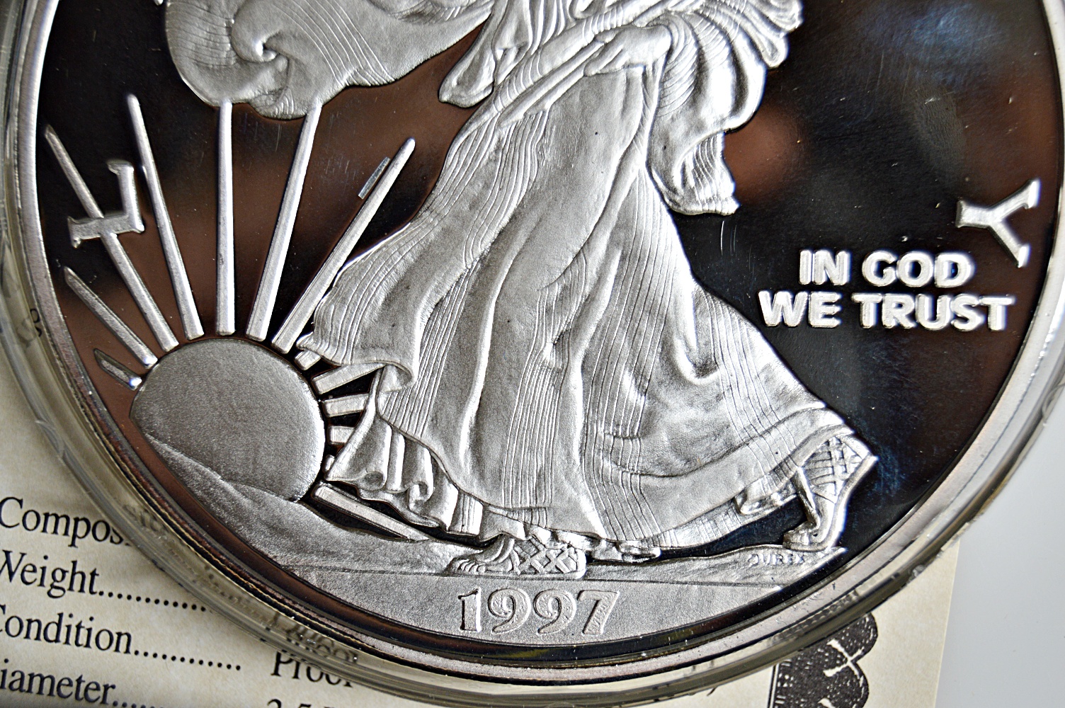 Giant Half-Pound .999 Fine "Silver Eagle"