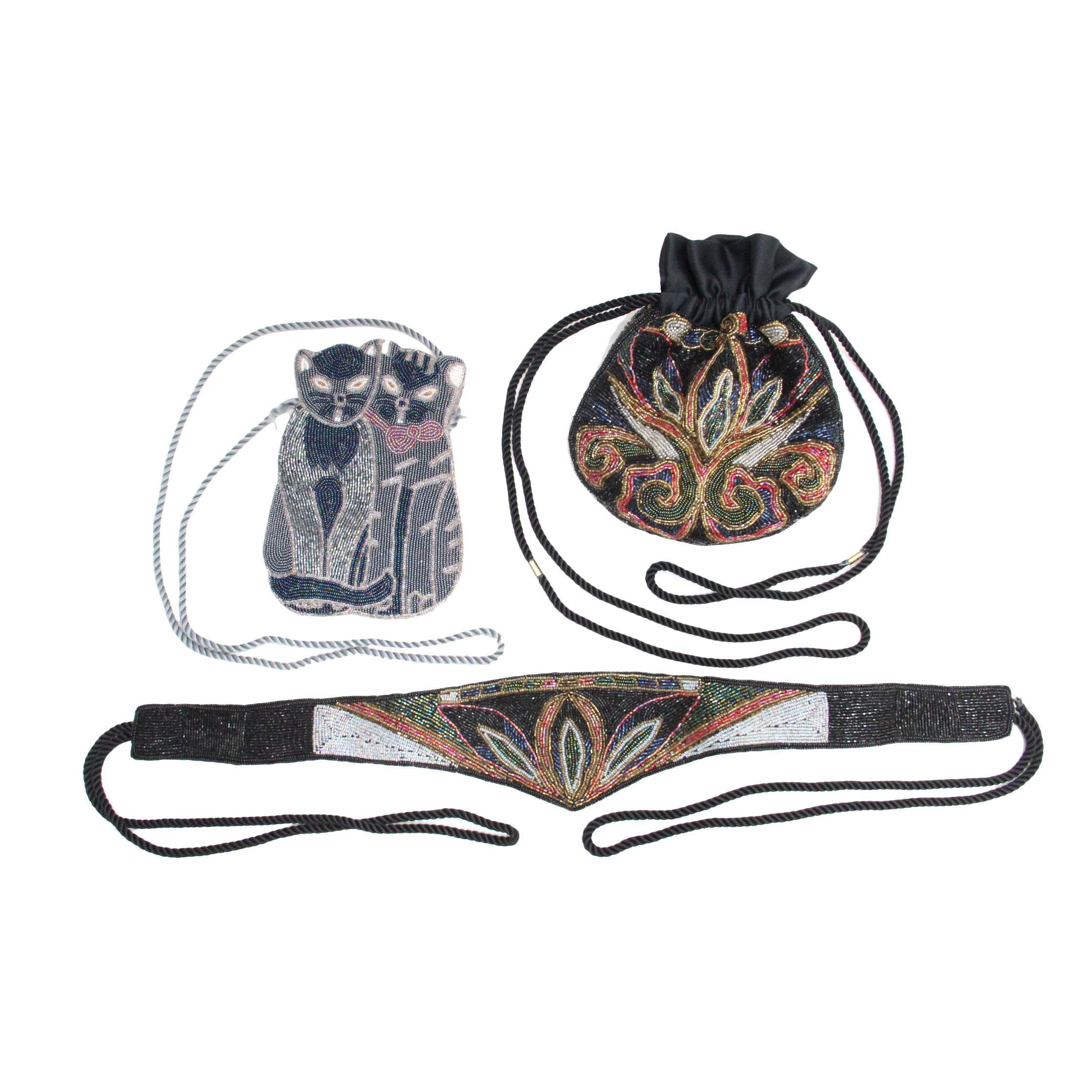 Beaded Purses and Belt